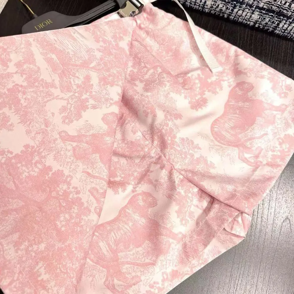 Dior Women Dioriviera Skort White Jacquard Technical Taffeta 447P15A2826