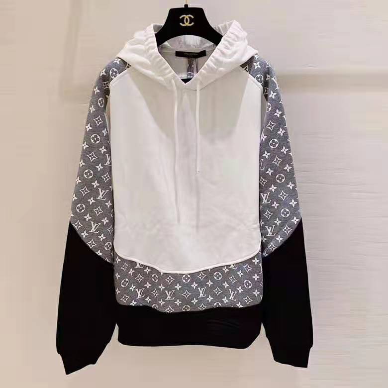 Louis Vuitton LV Women Monogram Circle Cut Hoodie in 100% Cotton-Grey