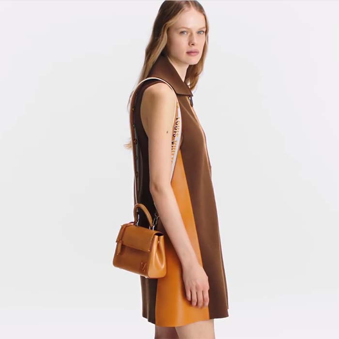 Louis Vuitton LV Women Cluny Mini Gold Miel Epi Grained Smooth Cowhide Leather