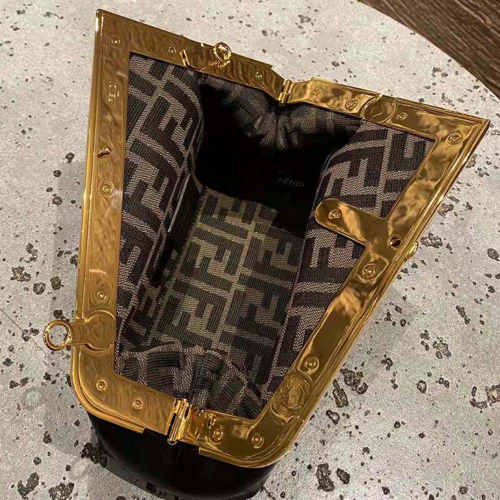 Fendi Women First Small Nappa Leather Bag-Black