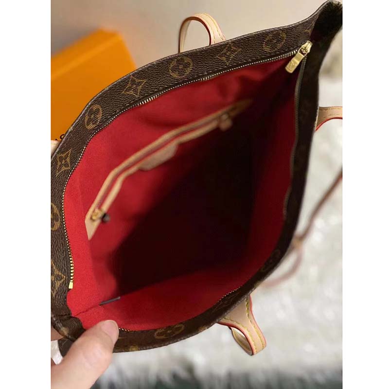 Louis Vuitton LV Unisex Carry It Brown Monogram Coated Canvas Cowhide Leather