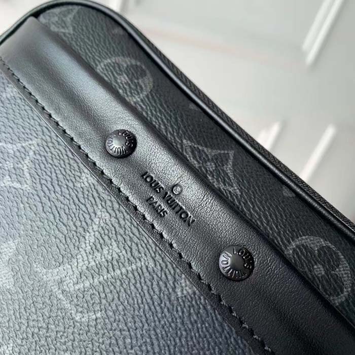 Louis Vuitton LV Unisex Nano Alpha Monogram Eclipse Coated Canvas Cowhide Leather