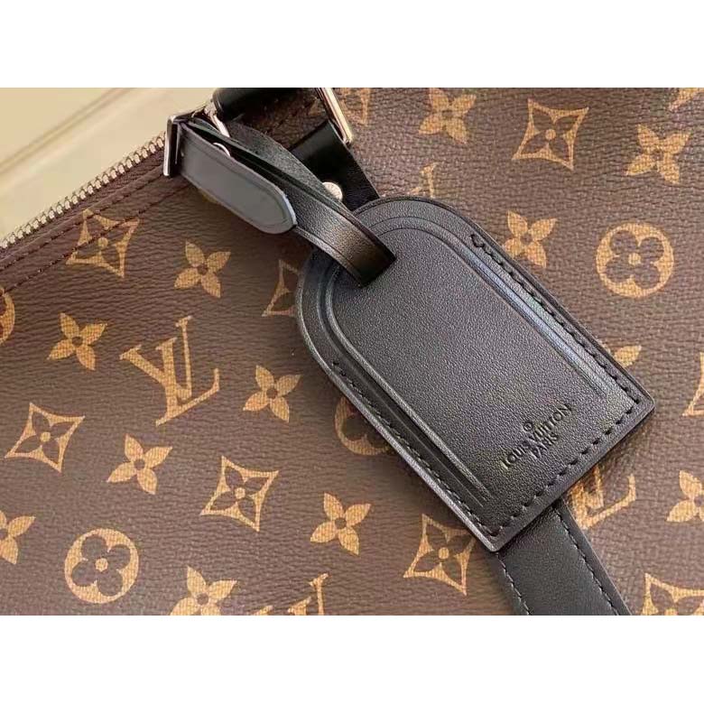 Louis Vuitton LV Unisex Keepall Bandoulière 45 Brown Coated Canvas Cowhide Leather