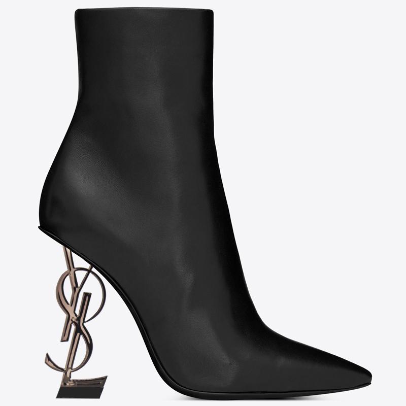 New Cowhide Winter Boots, Slim Heel Fashion Boots 1023120811