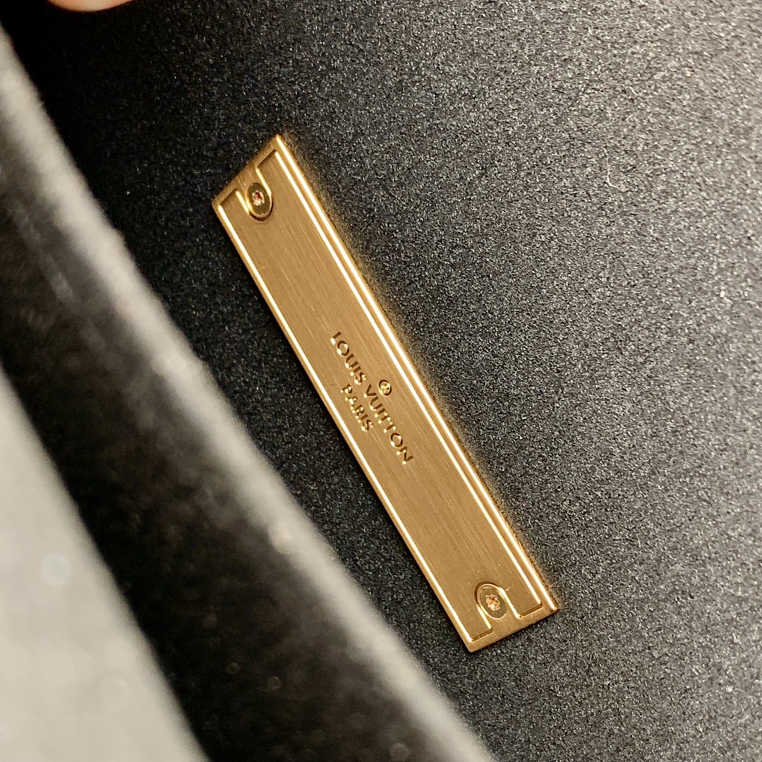 Louis Vuitton Women Mini Dauphine Lock XL Monogram Coated Canvas Cowhide Leather