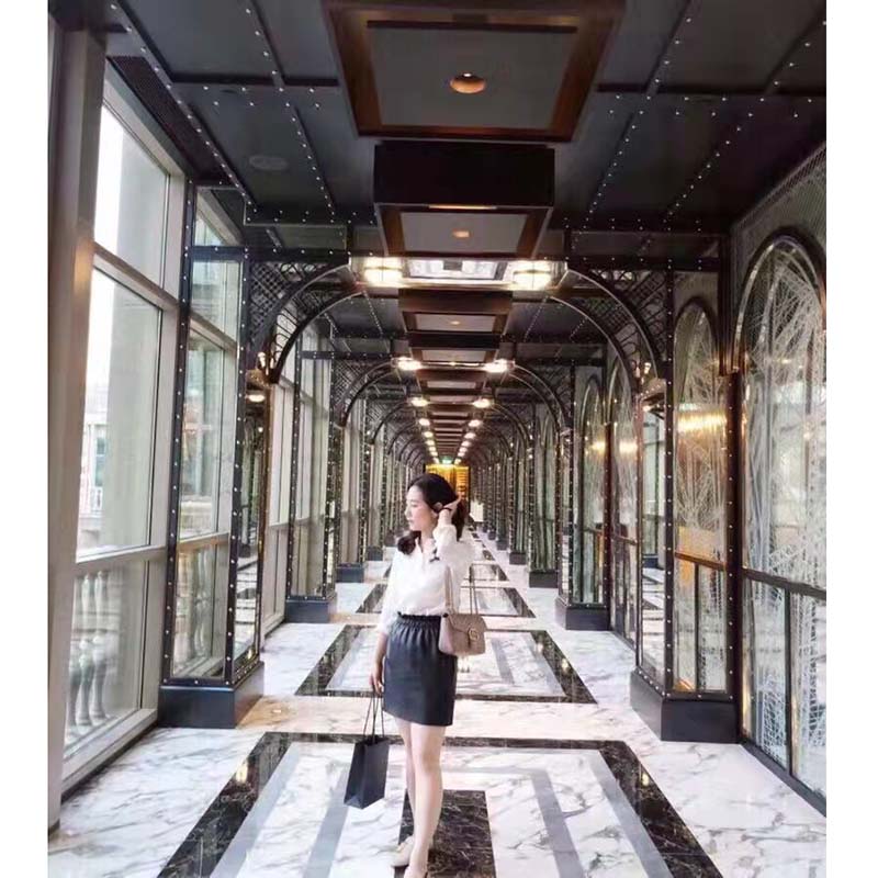 Gucci GG Women GG Marmont Small Matelassé Shoulder Bag Pink Double G