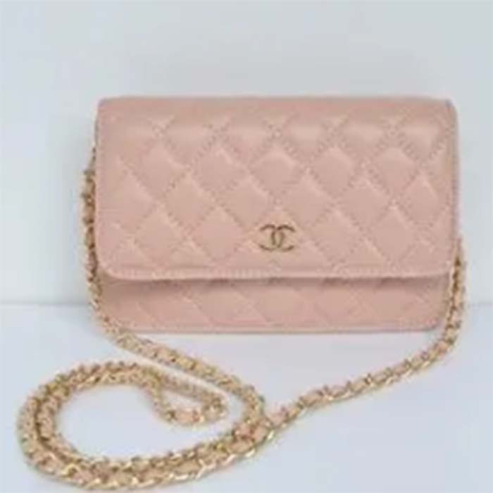 Chanel Women CC Flap Bag Sandy Beige Grained Calfskin Leather Gold-Tone Metal