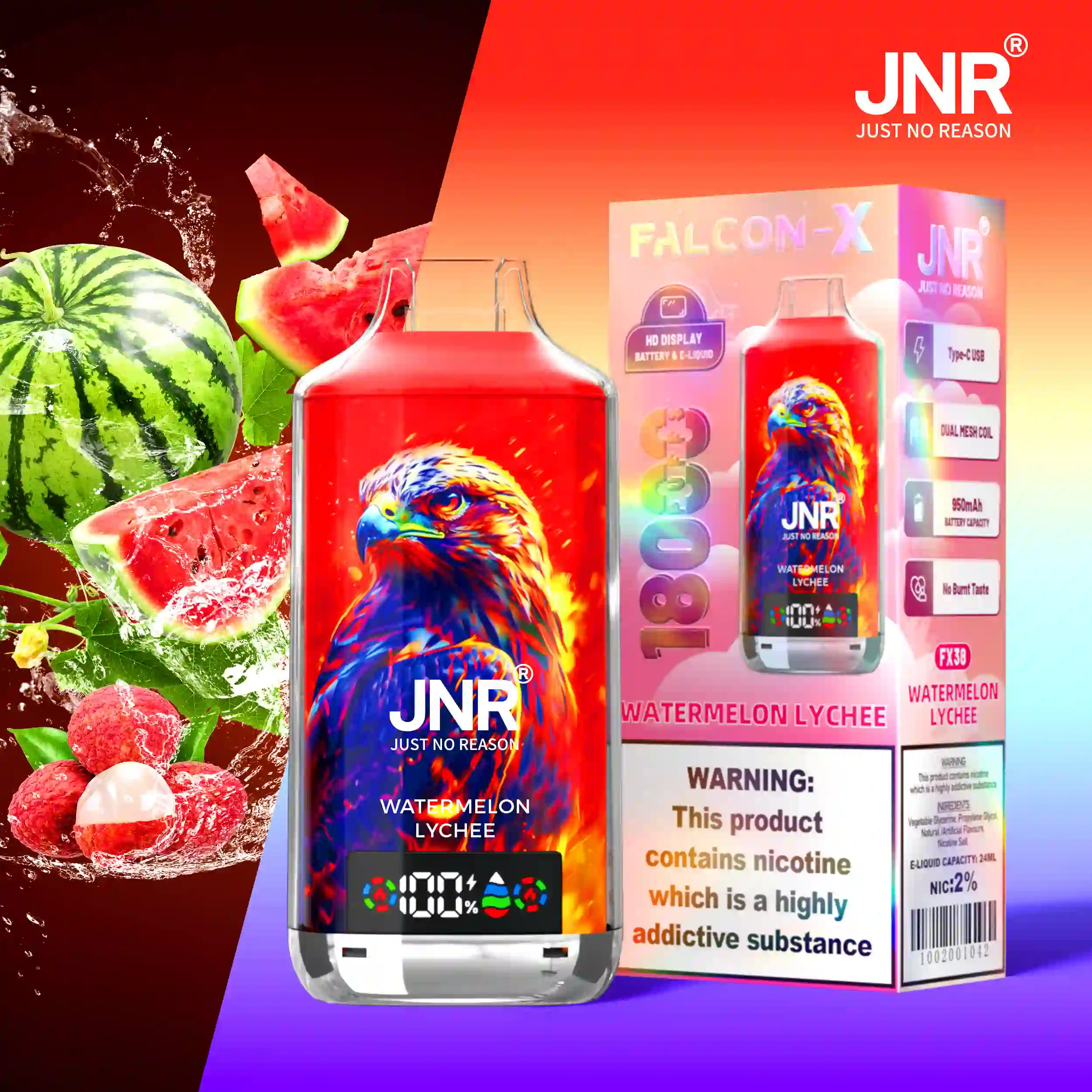 Falcon X 18000 Puffs Disposable Vape