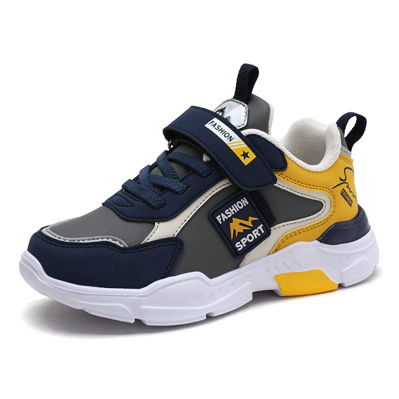 Hot Selling Fashion Children's Sports Casual Shoes Wear-resistant Non-slip TPR Breathable Kids Sneakers