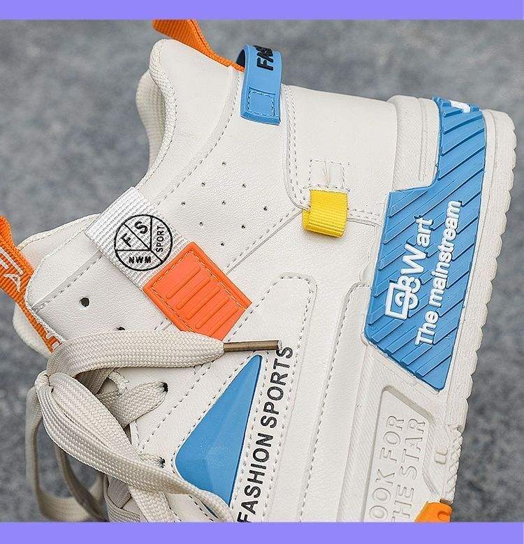 New Casual High Top Sneakers Breathable Soft Soled Comfortable Shoes