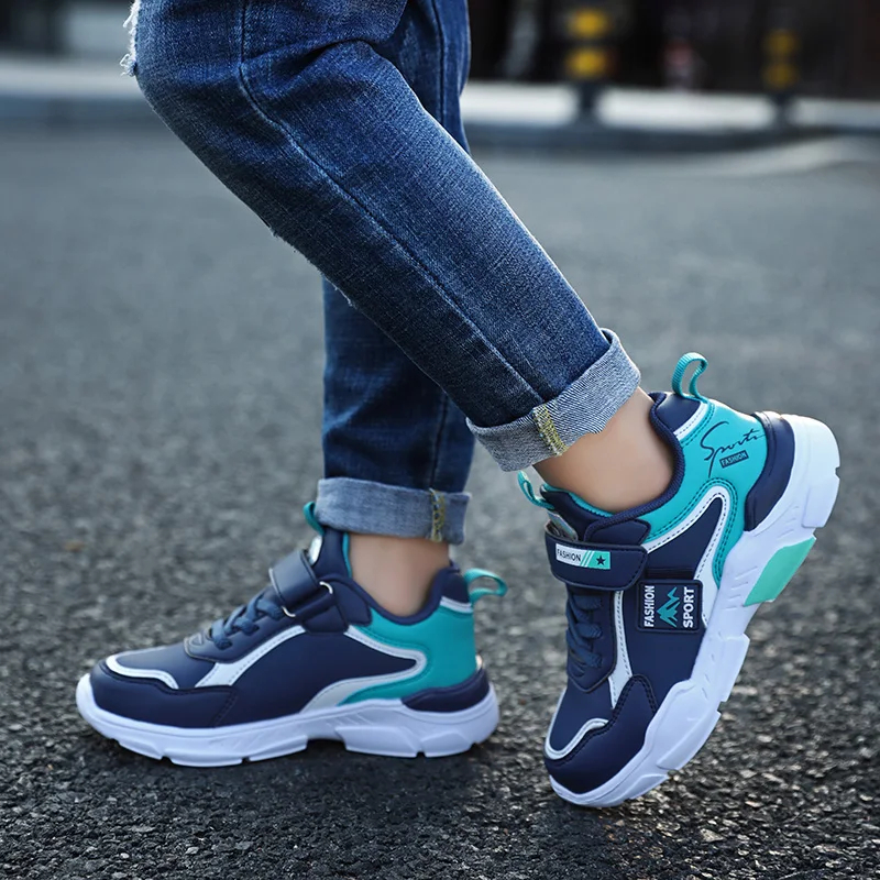 Hot Selling Fashion Children's Sports Casual Shoes Wear-resistant Non-slip TPR Breathable Kids Sneakers