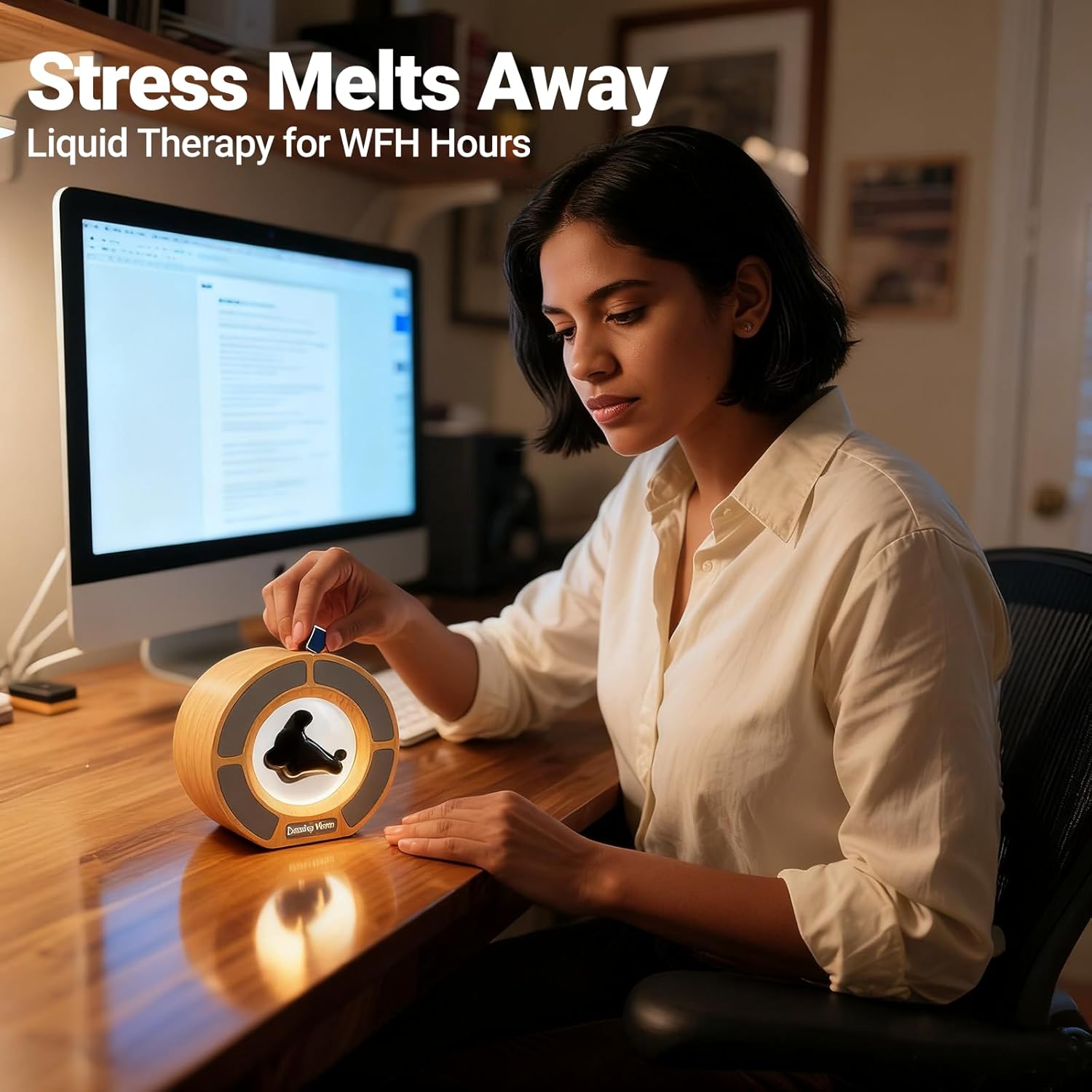 Alltripal Ferrofluid Sound Visualizer, Dancing Ferrofluid Speaker Music Mate, Audio Visualizer Desk Art with Lamp, Christmas for Friend - Desk, Bedroom & Office Display (No Speaker) (Car-Key)