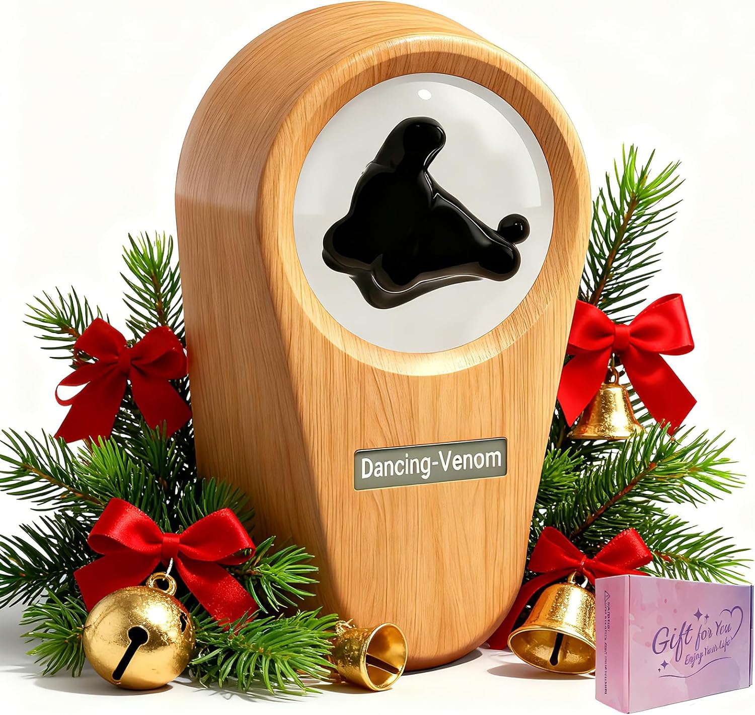 Alltripal Ferrofluid Sound Visualizer, Dancing Ferrofluid Speaker Music Mate, Audio Visualizer Desk Art with Lamp, Christmas for Friend - Desk, Bedroom & Office Display (No Speaker) (Car-Key)