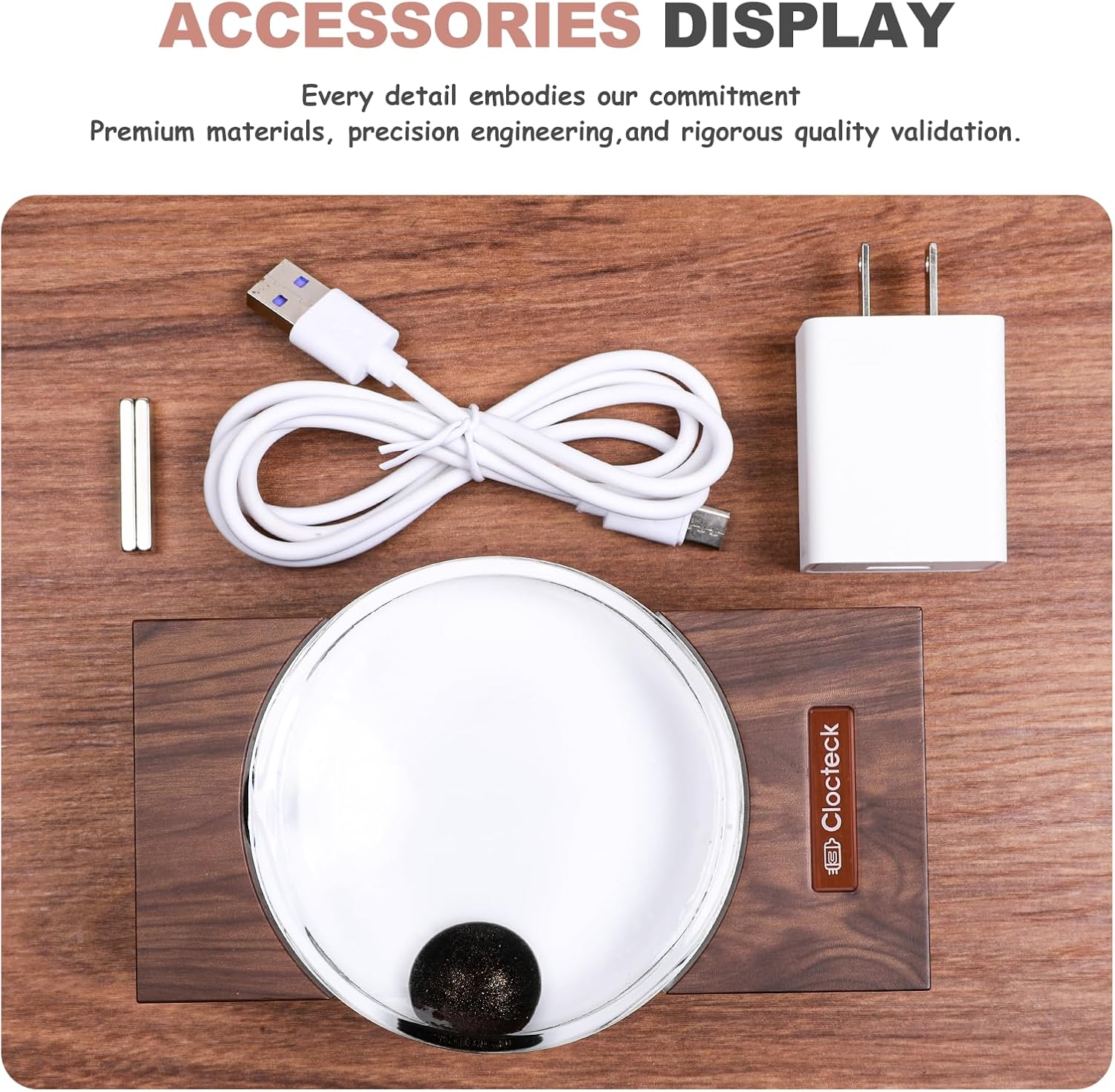 ClocTeck Ferrofluid Visualizer Dancing with Music Rhythm, Magnetic Fluid Music Speaker Mate,Ferrofluid Desk Decor Lamp, A Retro Gift for Friends (Ferrofluid Color: Starry Black)(Does Not Make Sound)