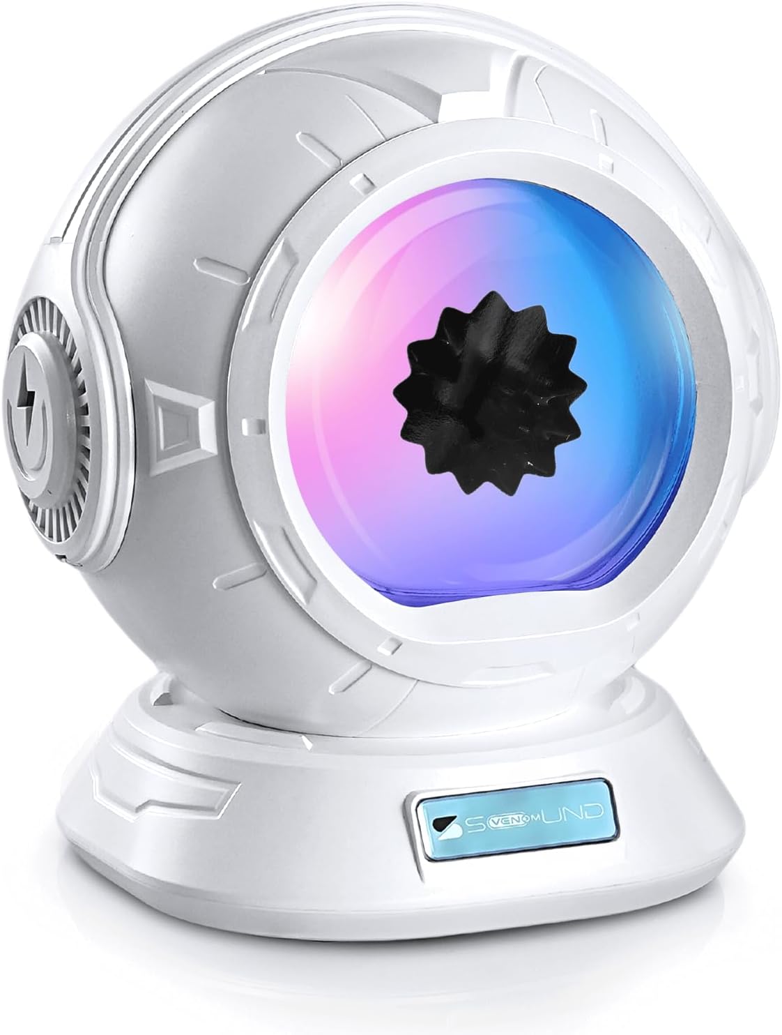 sovenomund Ferrofluid Speaker, Ferrofluid Audio Visual Bluetooth Speaker, Dancing Ferrofluid with 2 Adjustable Modes and Colorful Lights (Pearl White)