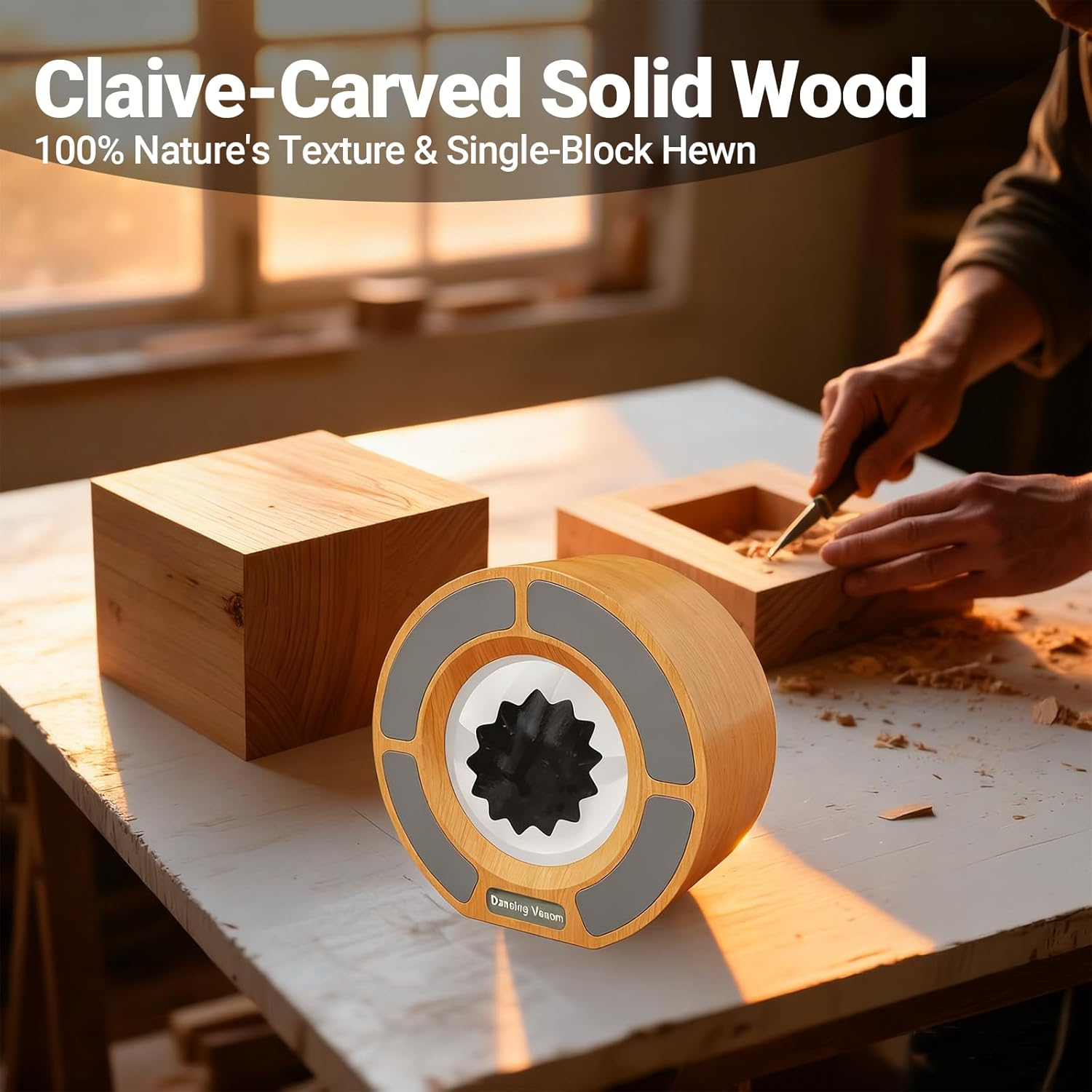 Alltripal Ferrofluid Sound Visualizer, Dancing Ferrofluid Speaker Music Mate, Audio Visualizer Desk Art with Lamp, Christmas for Friend - Desk, Bedroom & Office Display (No Speaker) (Car-Key)