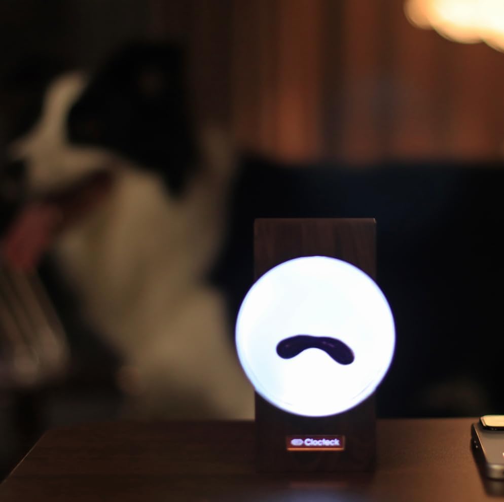 ClocTeck Ferrofluid Visualizer Dancing with Music Rhythm, Magnetic Fluid Music Speaker Mate,Ferrofluid Desk Decor Lamp, A Retro Gift for Friends (Ferrofluid Color: Starry Black)(Does Not Make Sound)