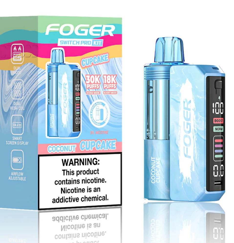 Foger Switch Pro Disposable Vape【1 X Foger Switch Pro Battery 1 X Foger Switch Disposable Pod】