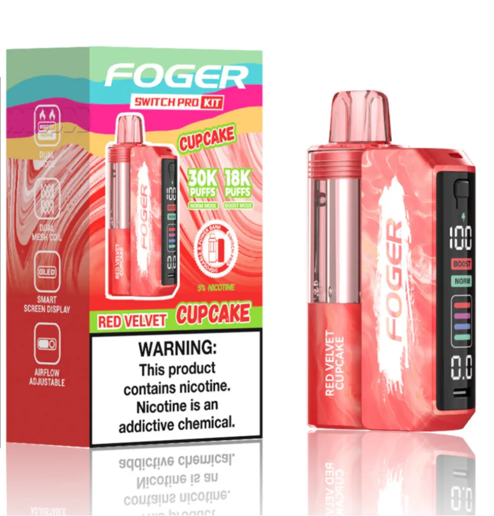 Foger Switch Pro Disposable Vape【1 X Foger Switch Pro Battery 1 X Foger Switch Disposable Pod】