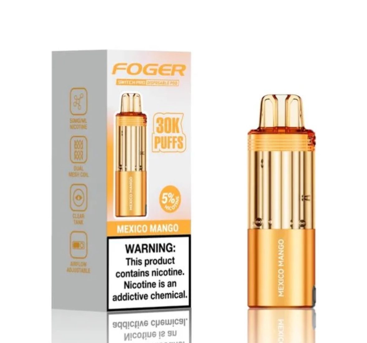 Foger Switch Pro Replacement Pod【 1 X Foger Switch Disposable Pod】