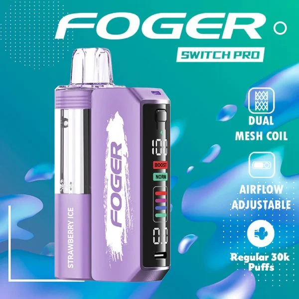 Foger Switch Pro Disposable Vape【1 X Foger Switch Pro Battery 1 X Foger Switch Disposable Pod】