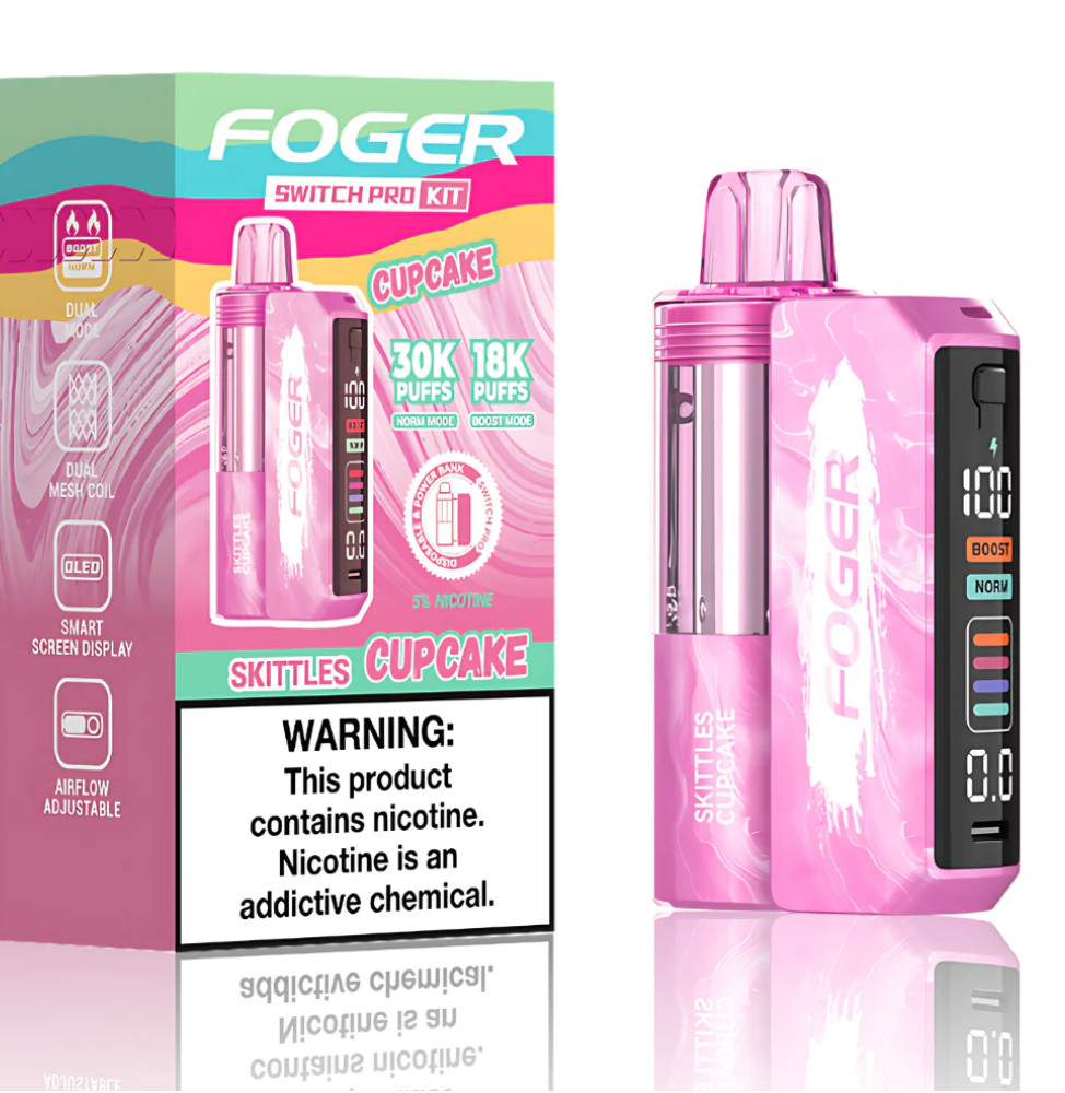 Foger Switch Pro Disposable Vape【1 X Foger Switch Pro Battery 1 X Foger Switch Disposable Pod】