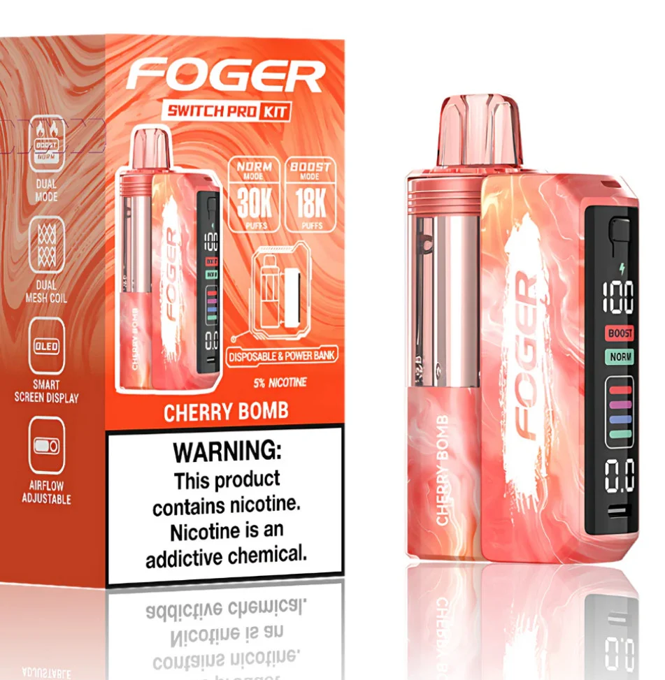 Foger Switch Pro Disposable Vape【1 X Foger Switch Pro Battery 1 X Foger Switch Disposable Pod】