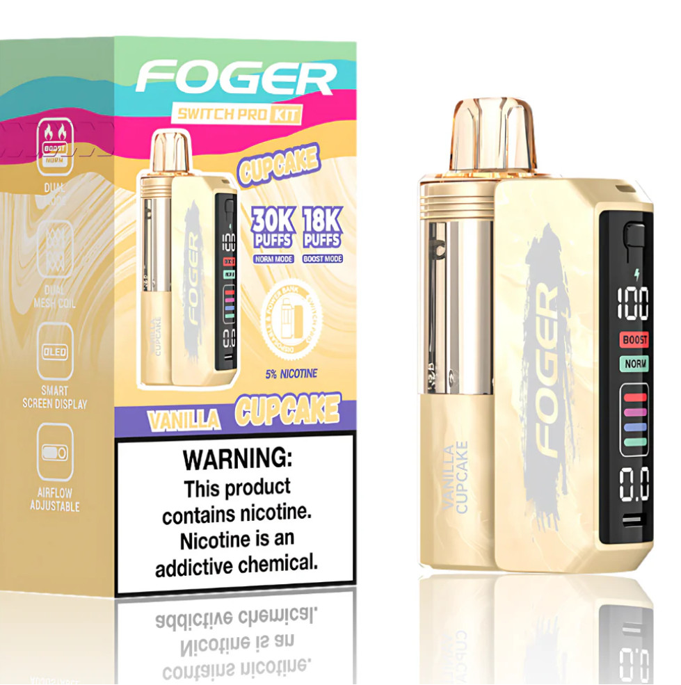 Foger Switch Pro Disposable Vape【1 X Foger Switch Pro Battery 1 X Foger Switch Disposable Pod】
