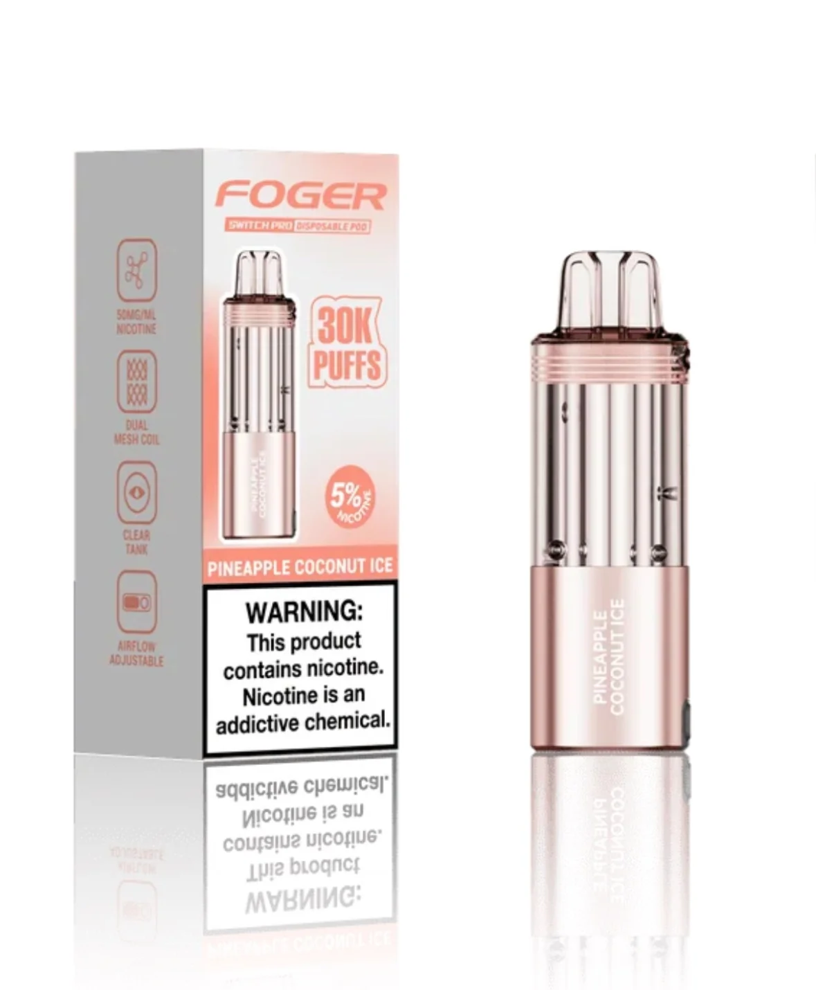 Foger Switch Pro Replacement Pod【 1 X Foger Switch Disposable Pod】