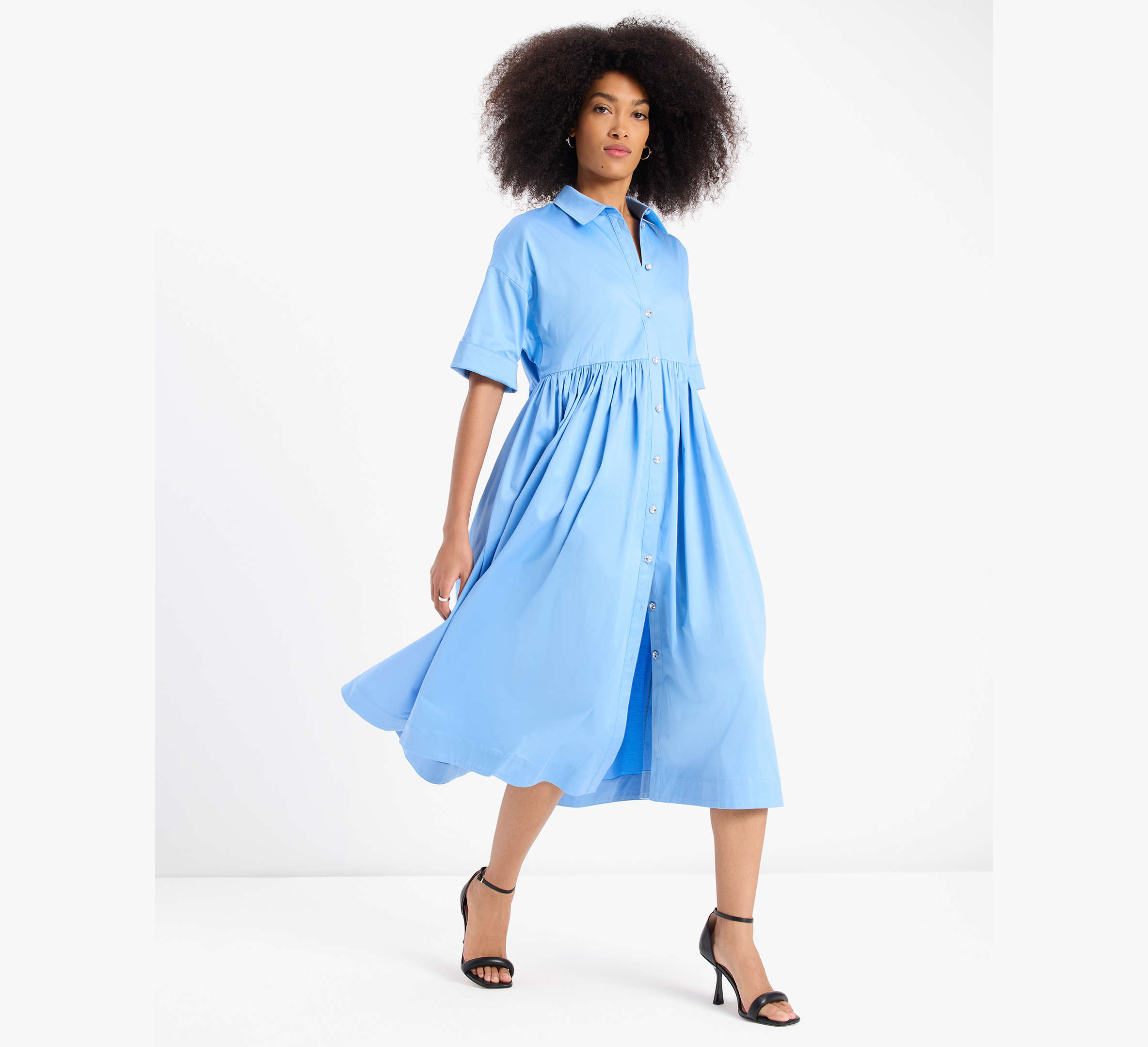 Poplin Midi Montauk Dress