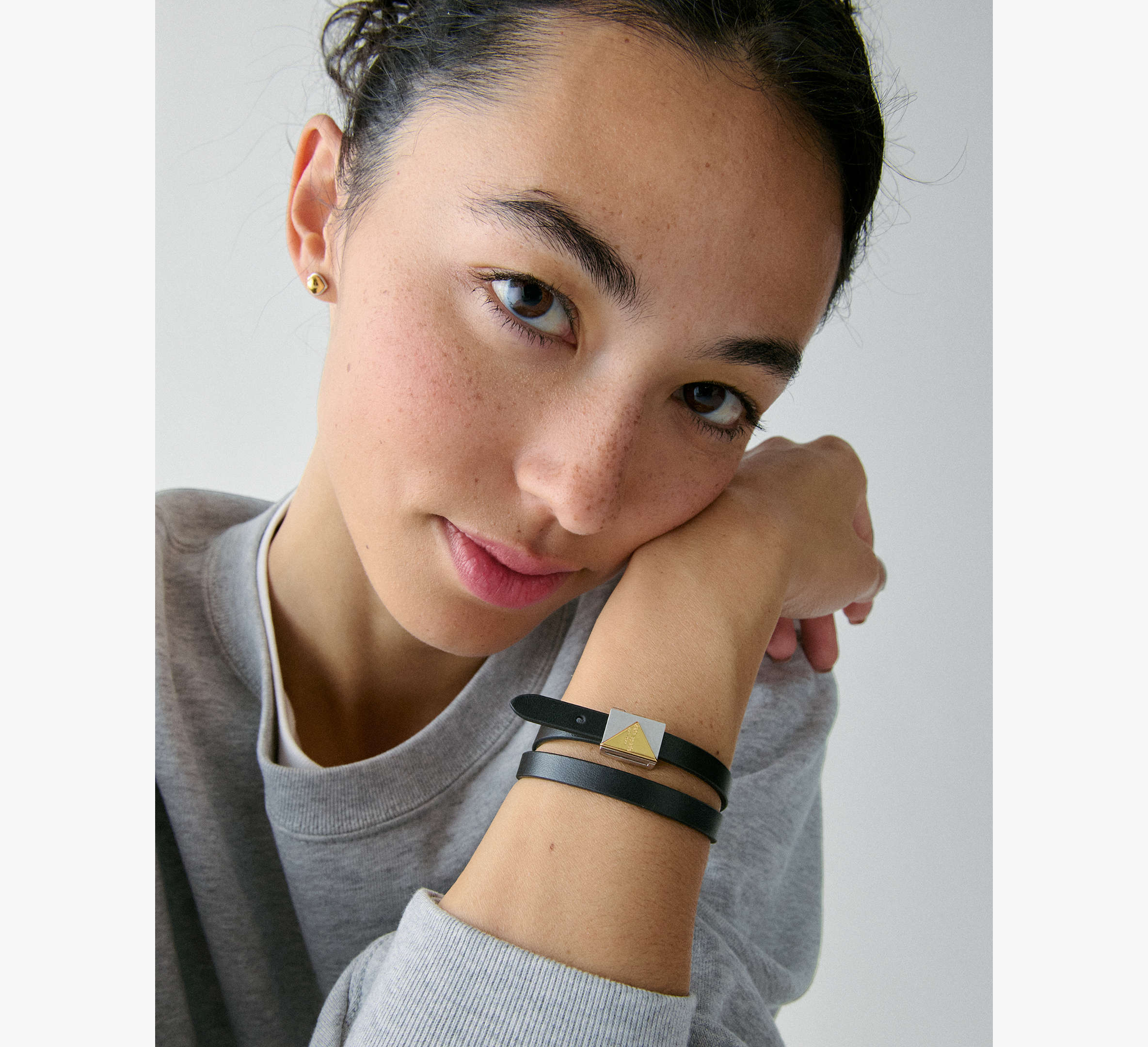 Deco Leather Wrap Bracelet