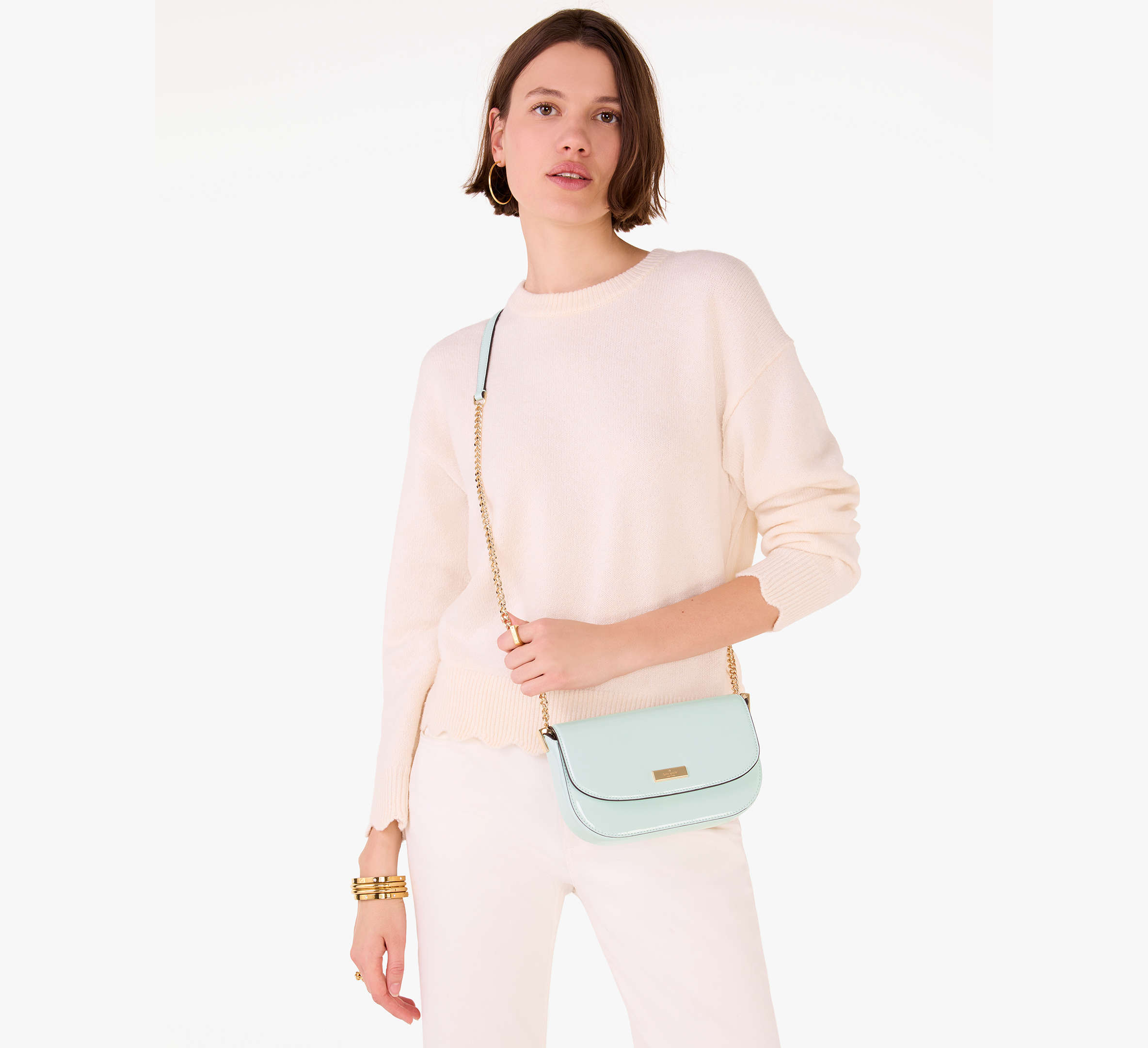 Krista Patent Chain Crossbody