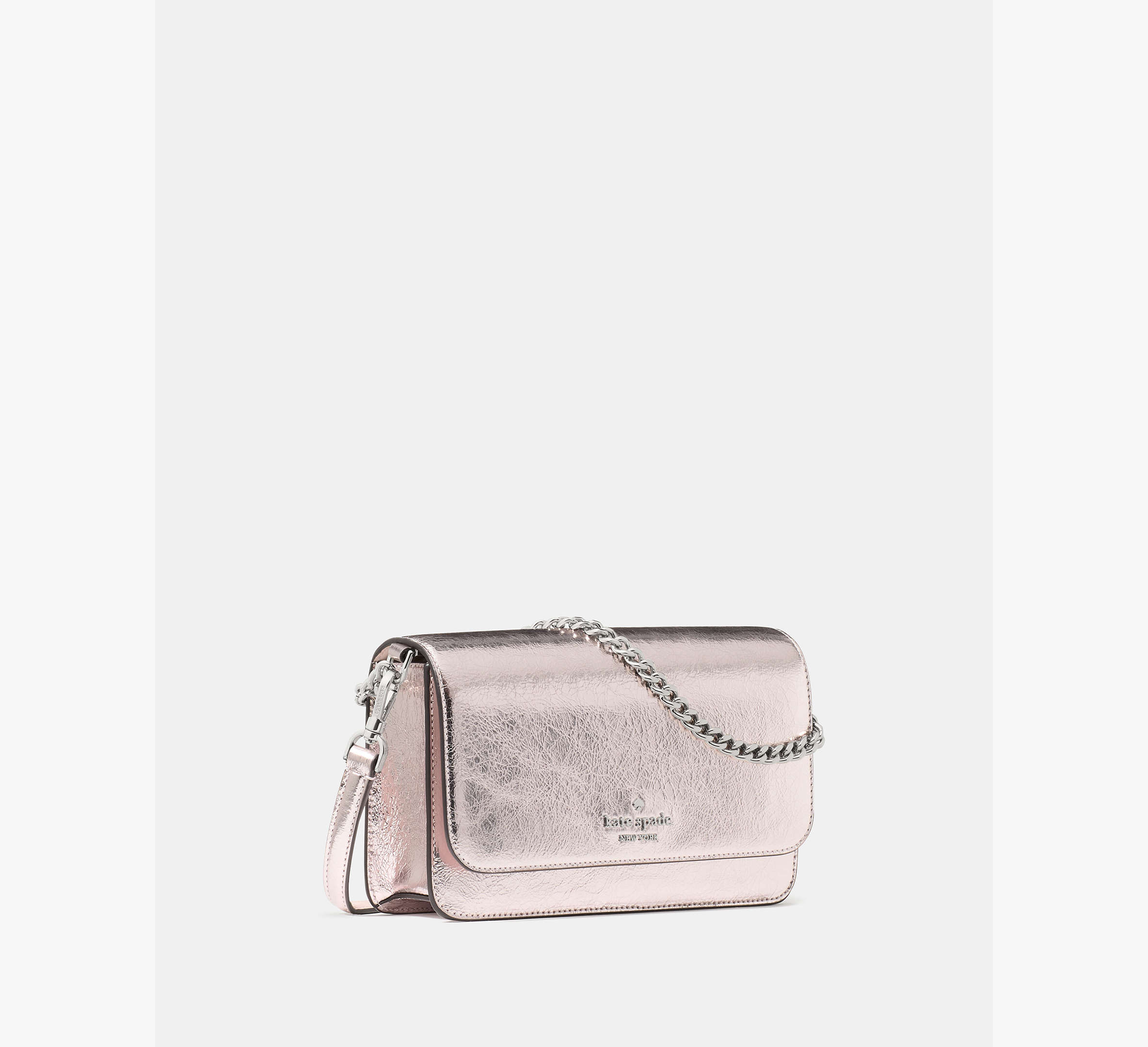 Madison Metallic Willow Mini Flap Crossbody