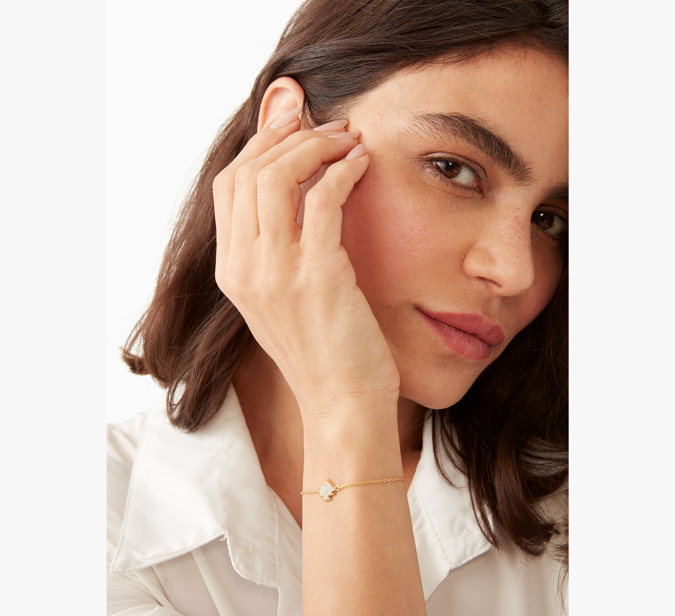 Everyday Spade Pave Slider Bracelet