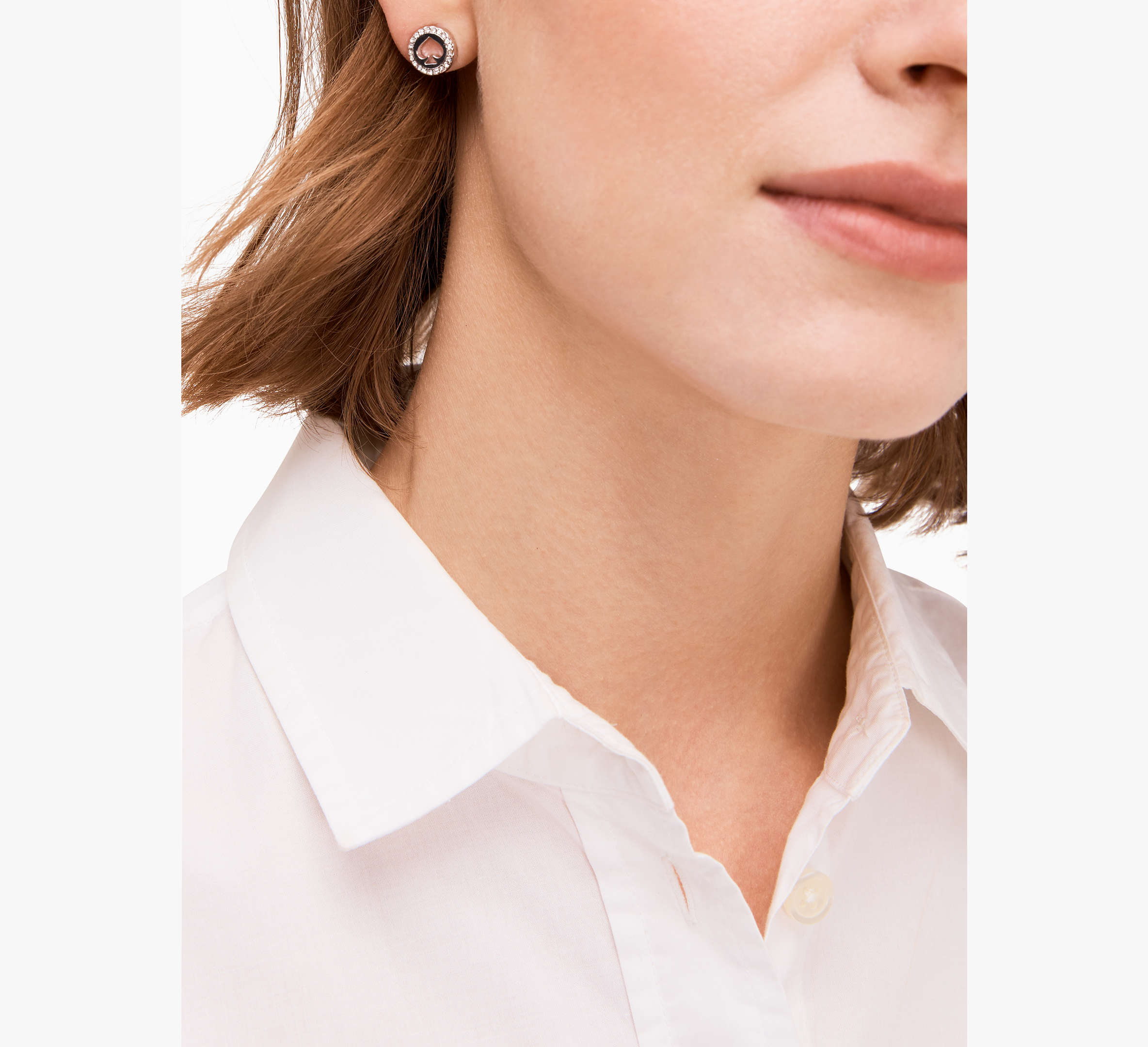 Spot The Spade Pave Halo Spade Studs