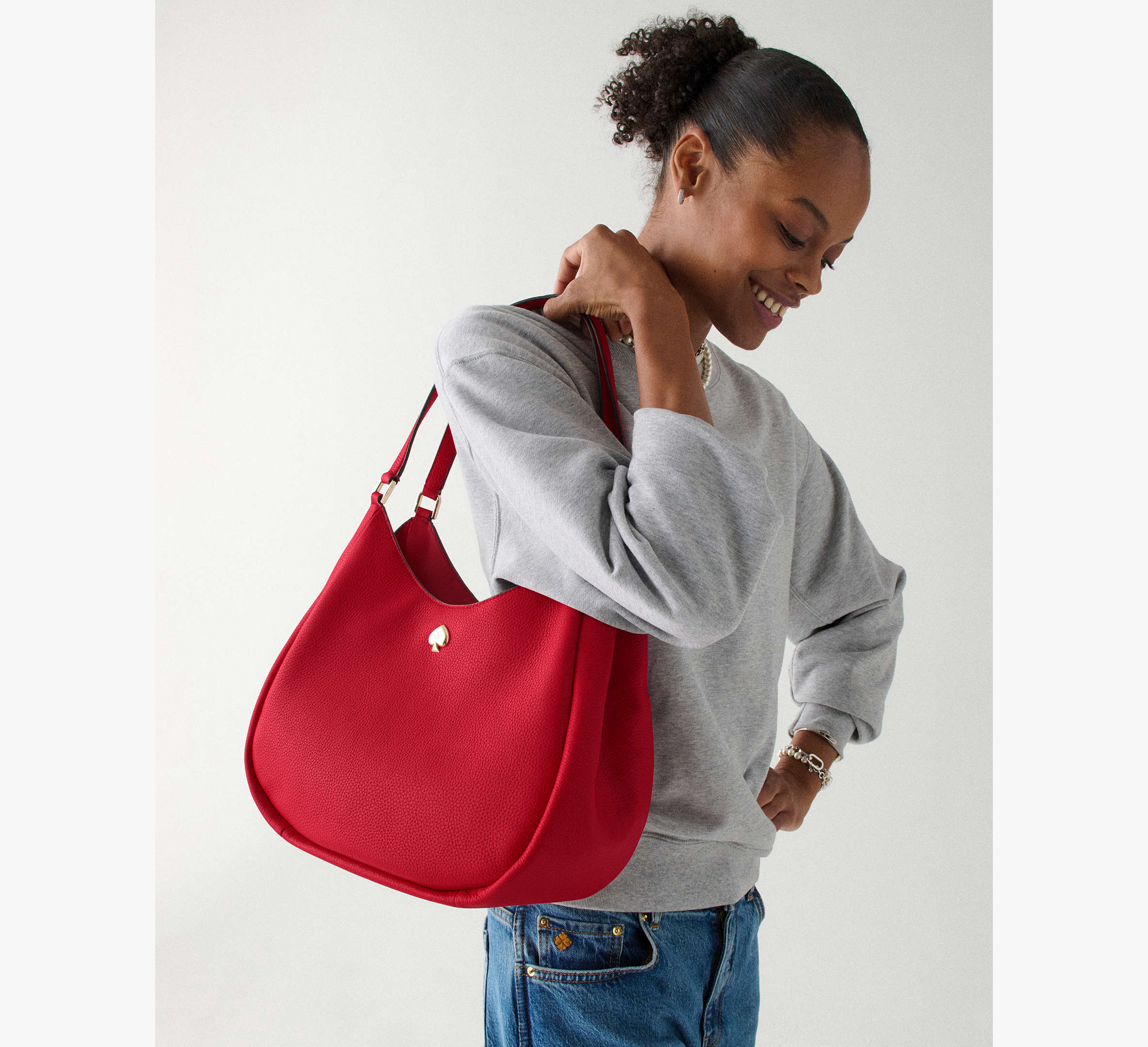 Kayla Large Triple Compartment Shoulder Bag
