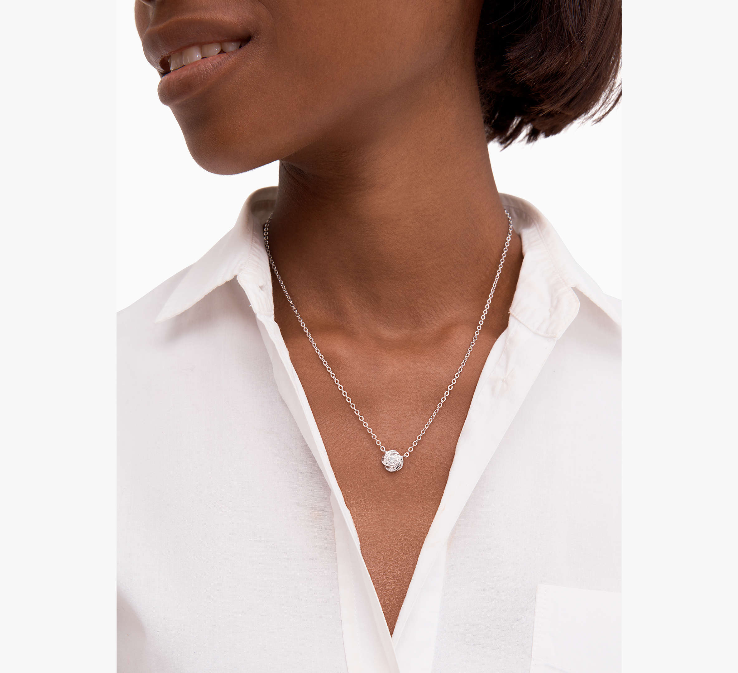 Infinity And Beyond Knot Mini Pendant Necklace