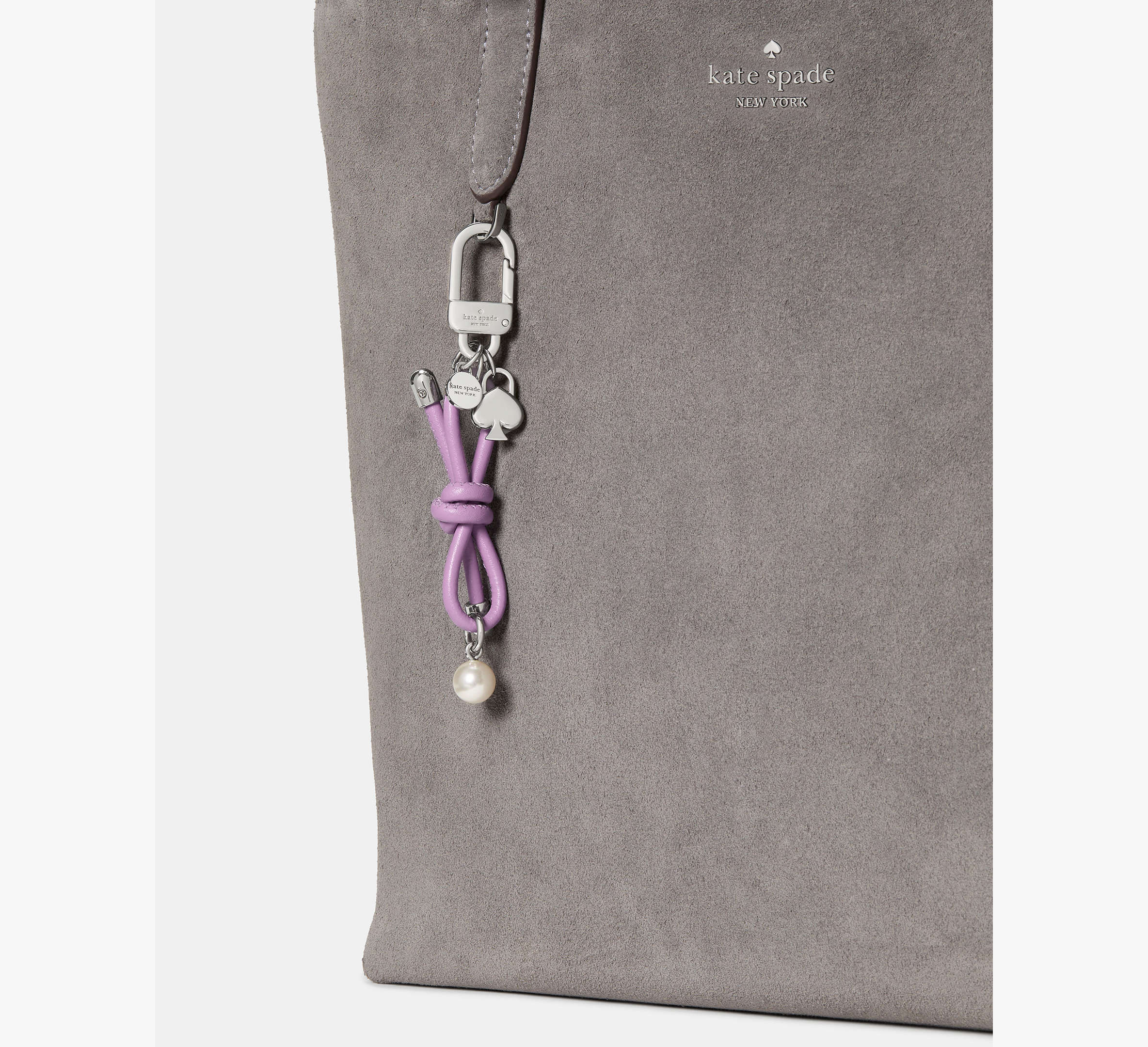 Bow Faux Pearl Bag Charm