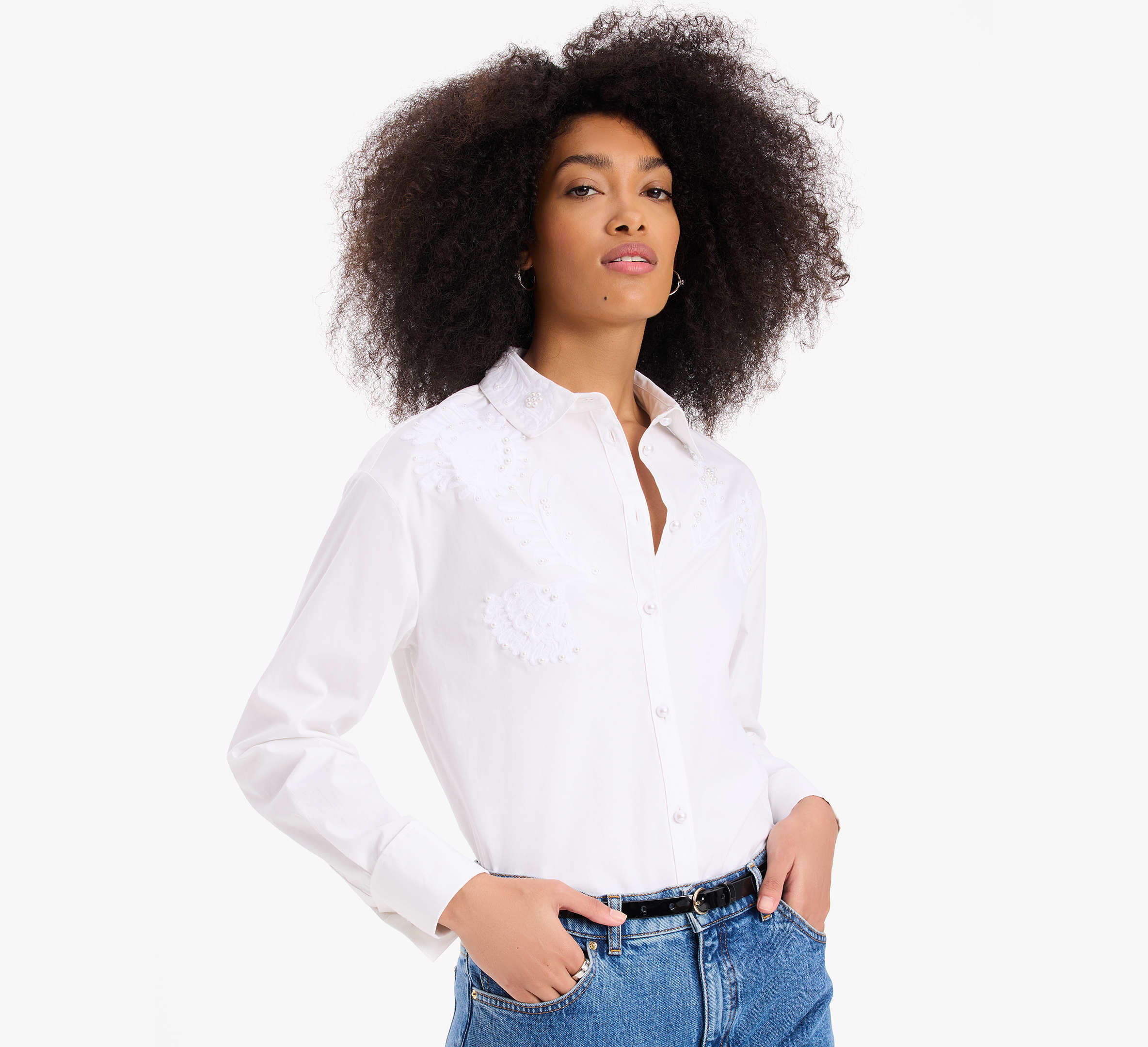 Autumn Paisley Embroidered Shirt