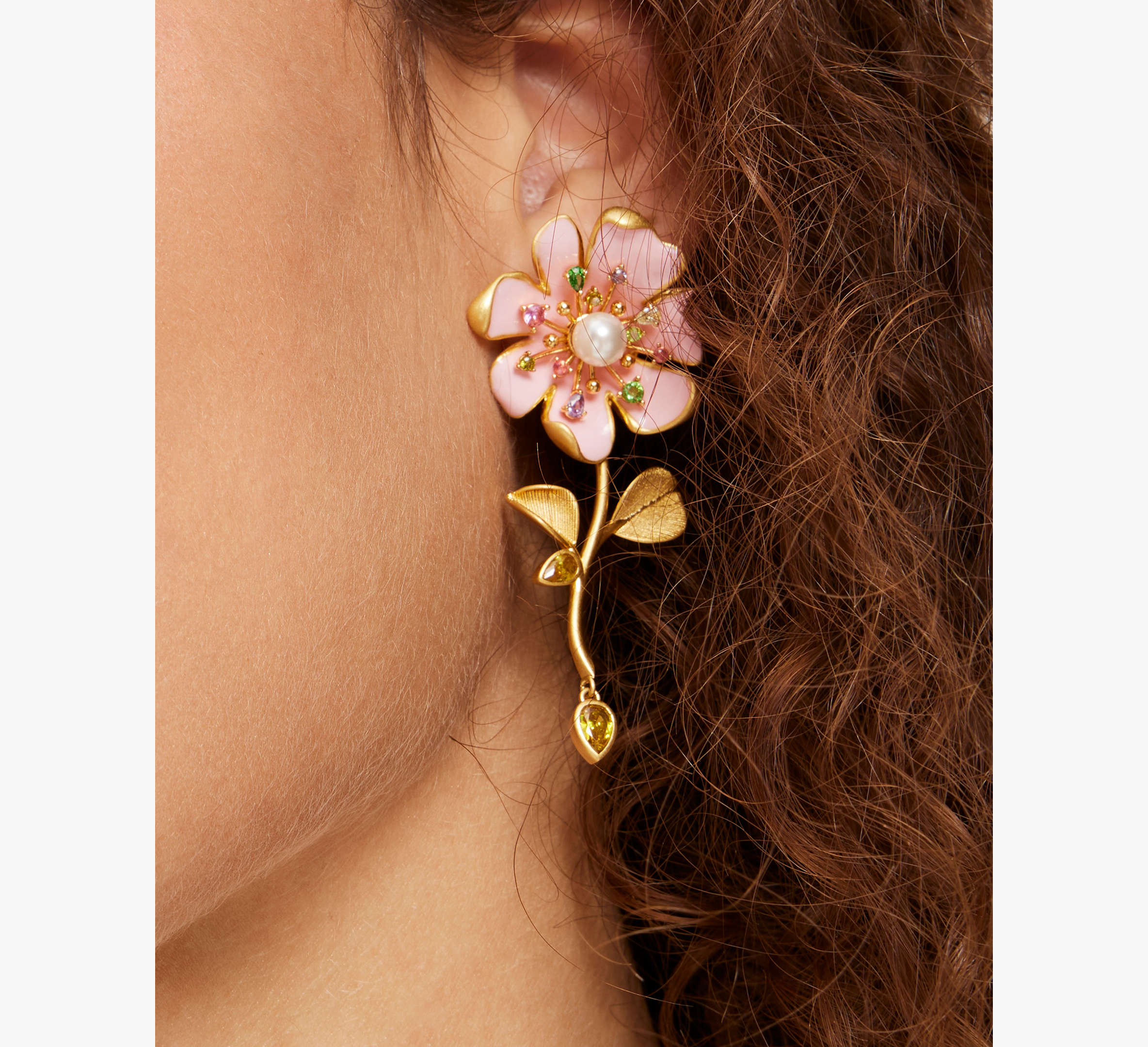 Bloom In Color Linear Earrings
