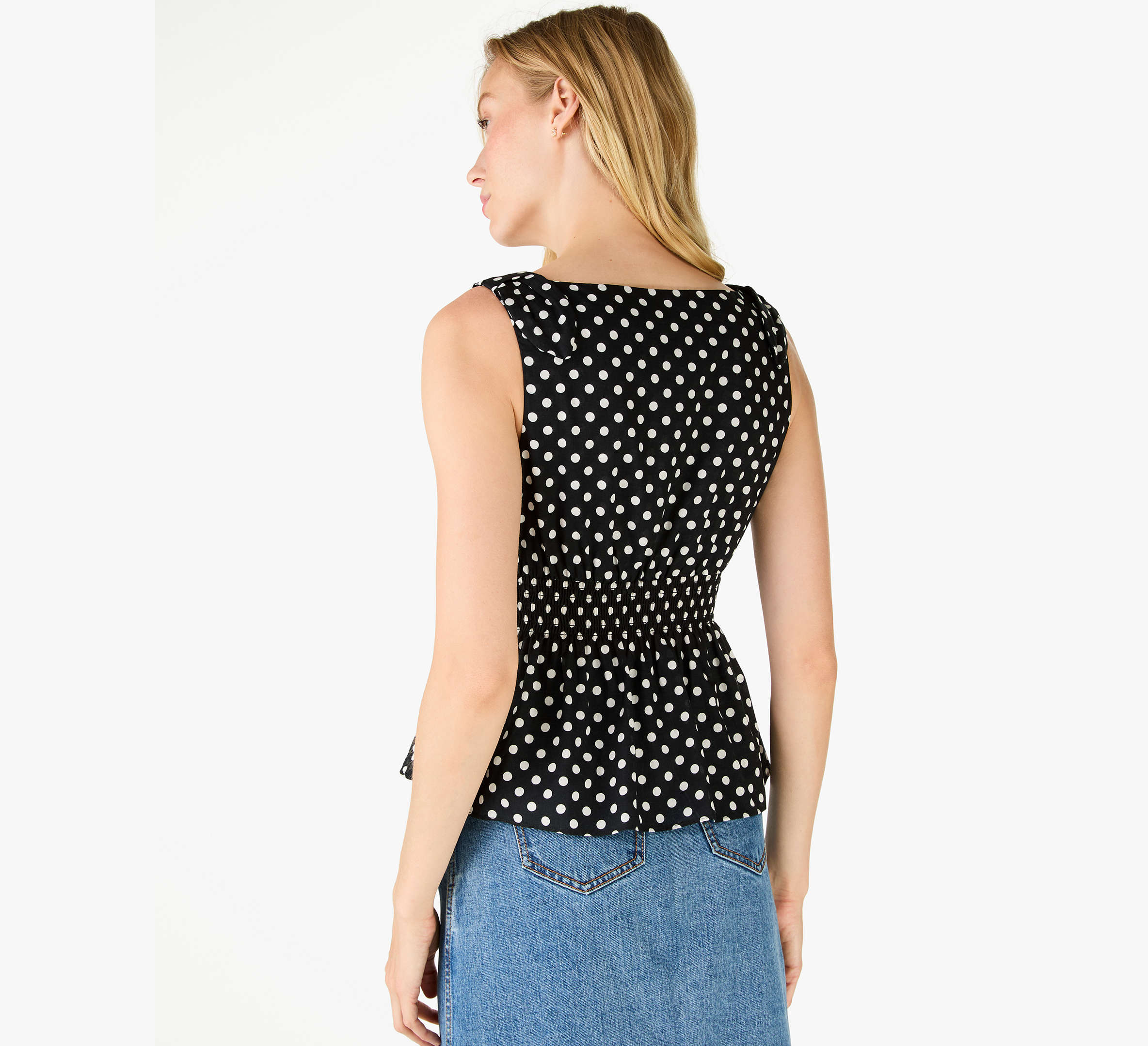 Dot Dot Dot Smocked Top