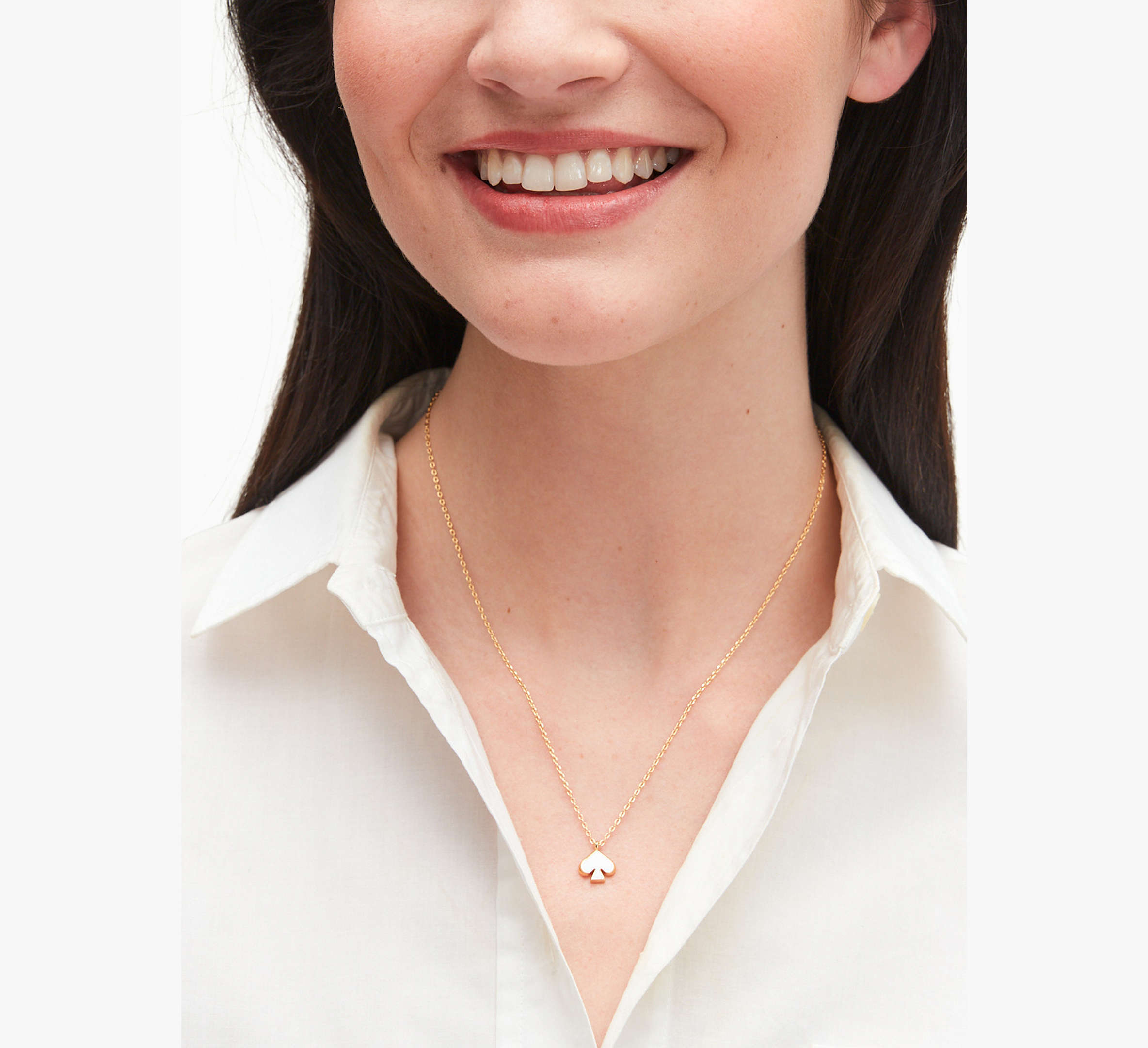 Everyday Spade Enamel Mini Pendant