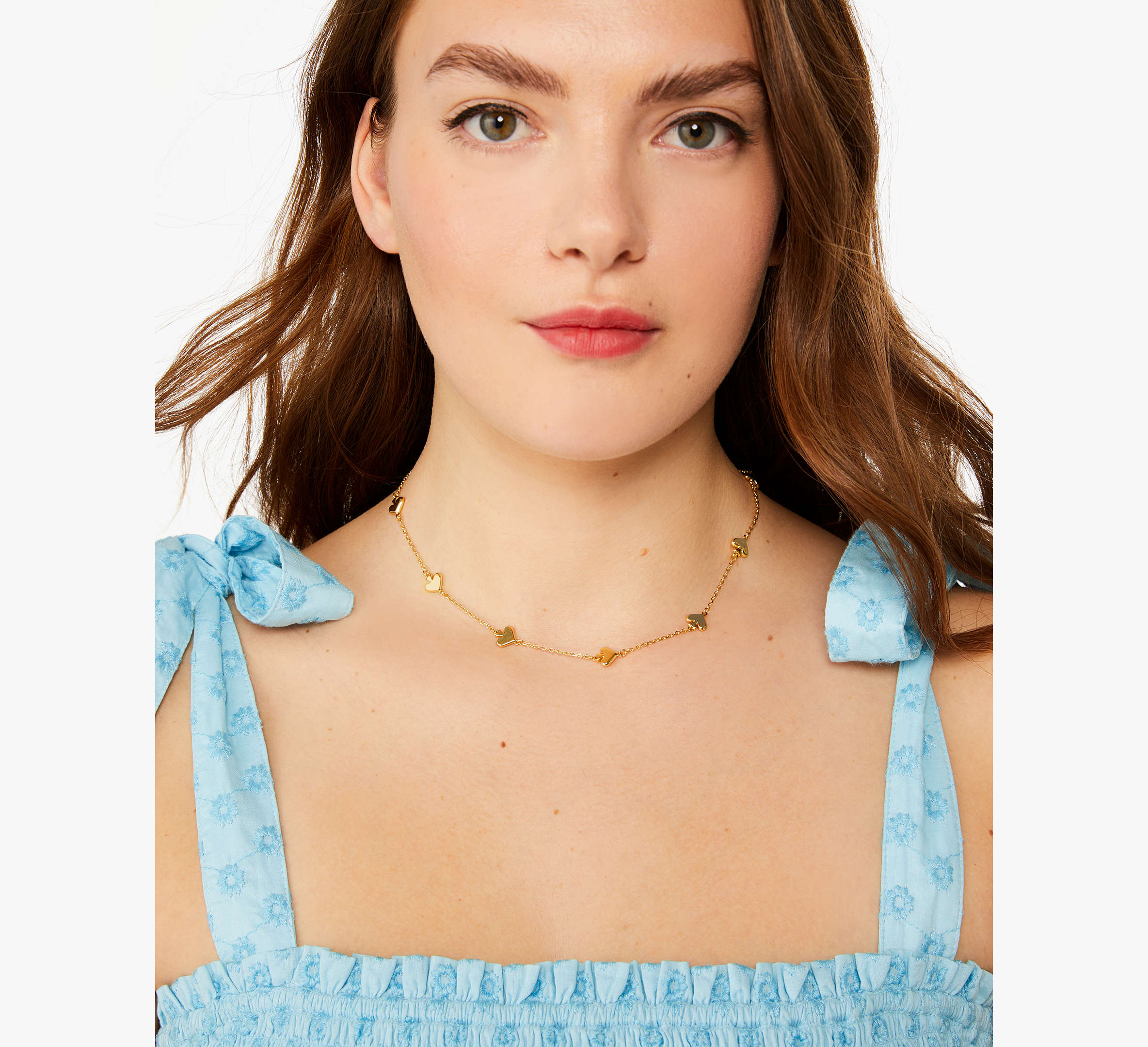 Spot The Spade Metal Scatter Necklace