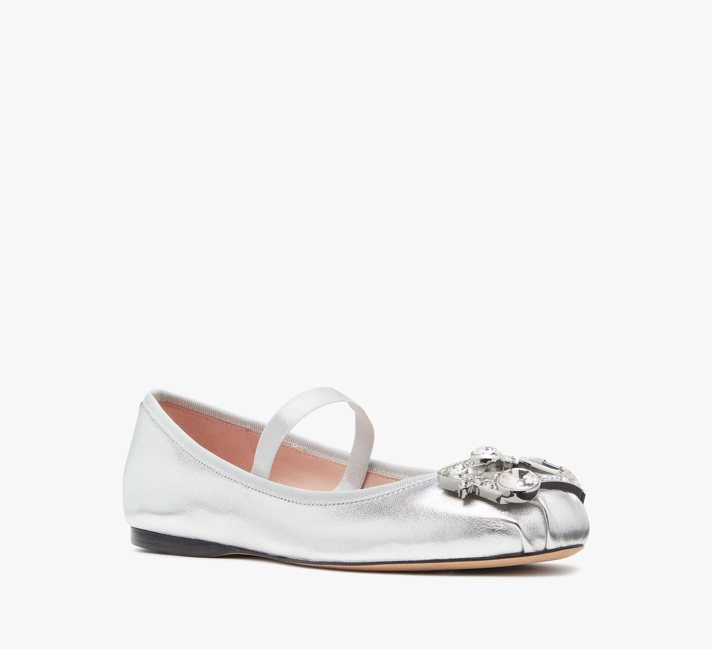 Renata Metallic Mary Jane Ballet Flats