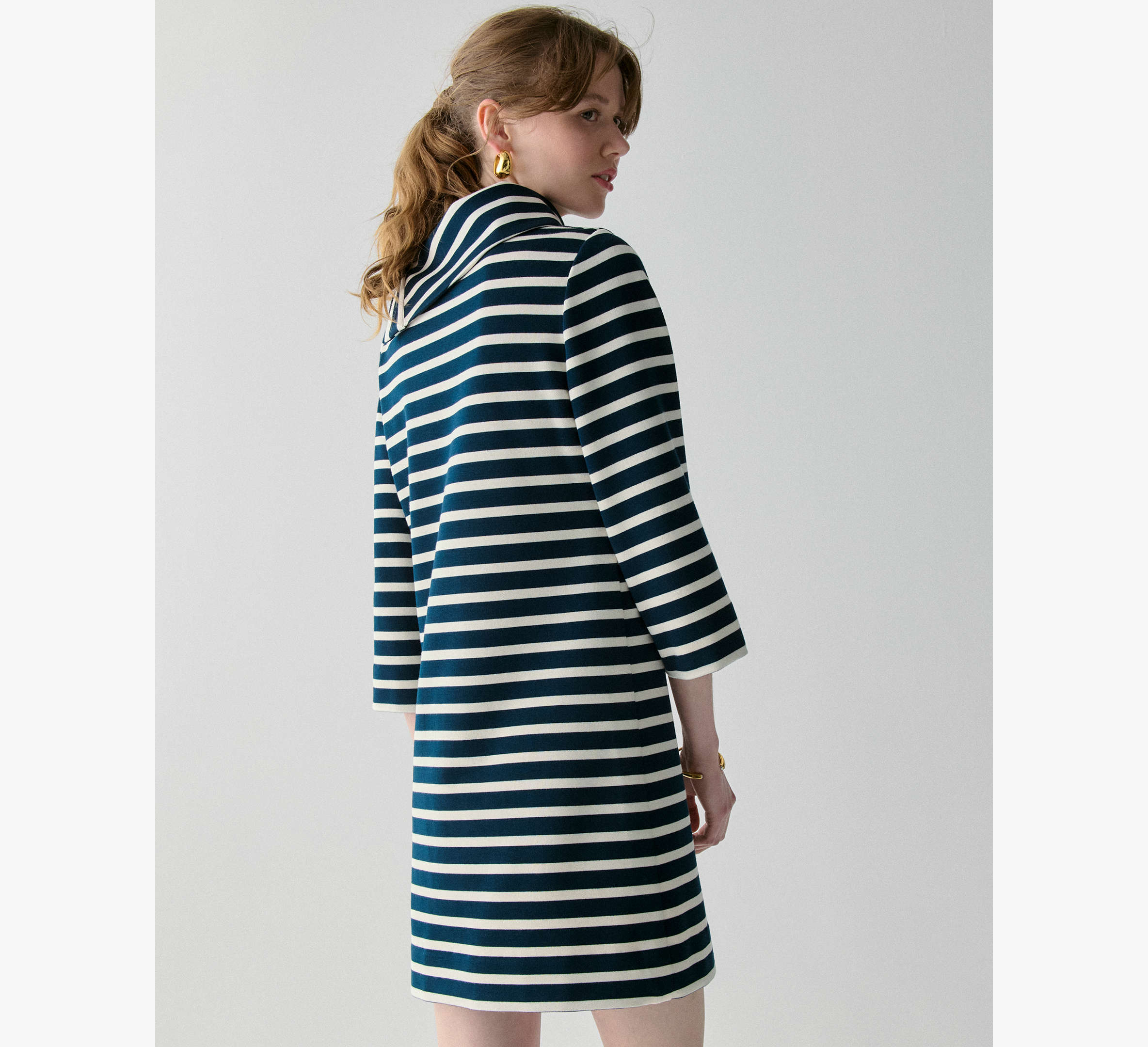 Sailing Stripe Ponte Dress