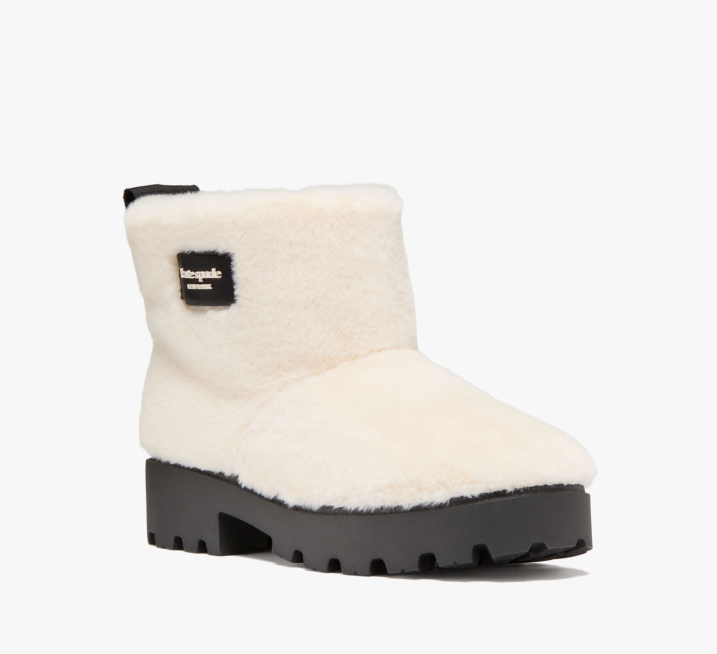 Puffed Faux Fur Pull-on Booties