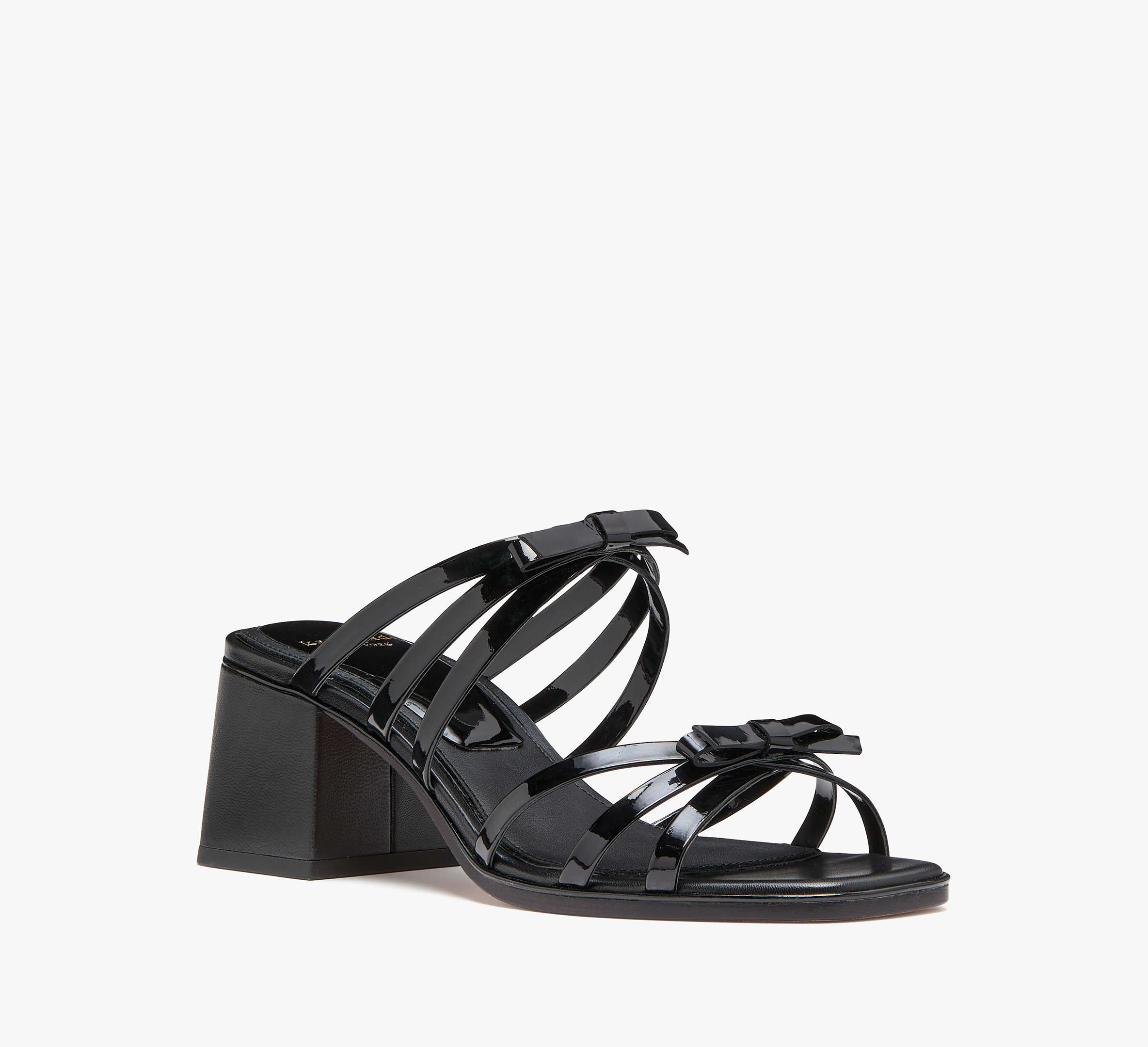 Carolina Patent Block Heel Sandals