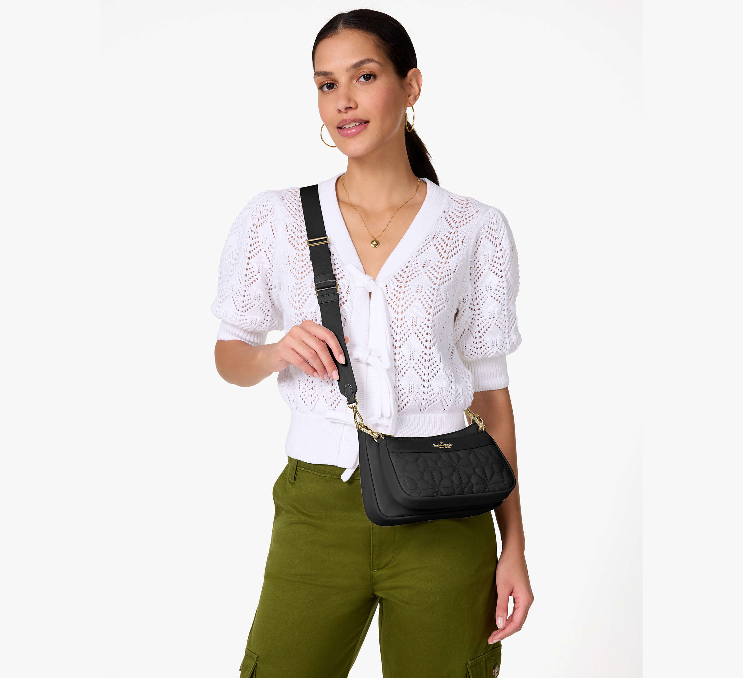 Duet Quilted Fabric Small Crossbody