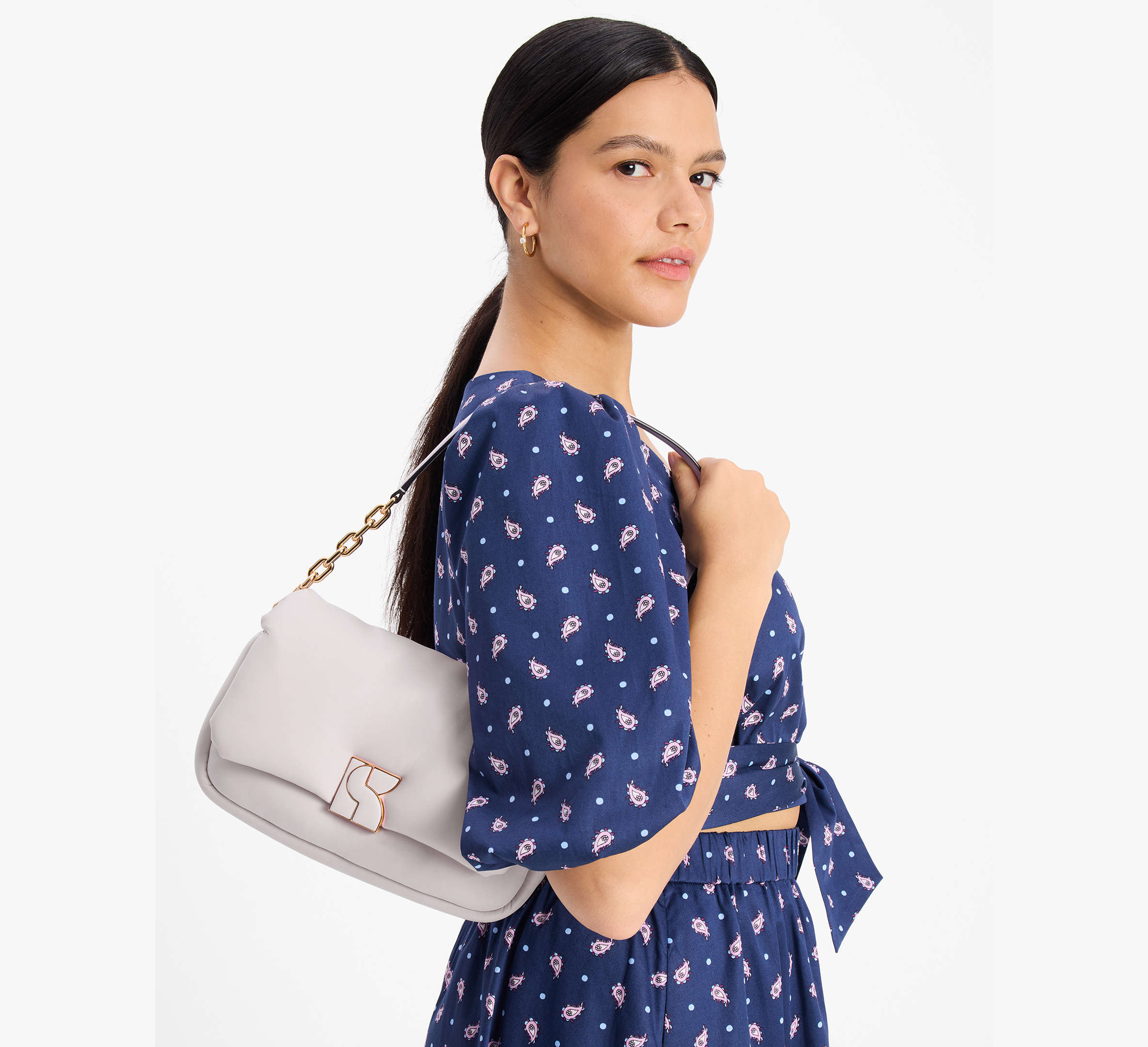 Dakota Puffy Leather Crossbody