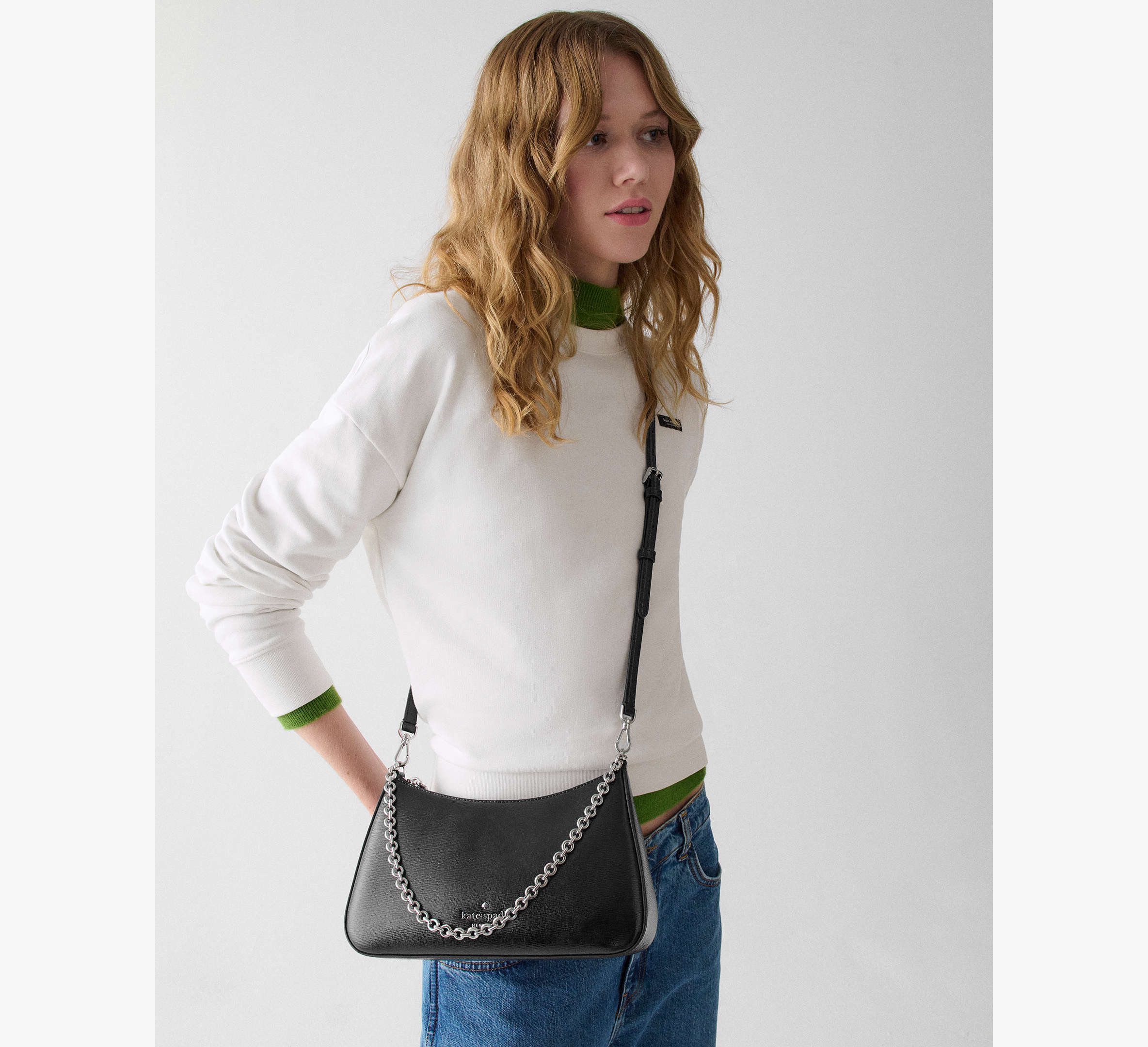 Margot Textured Patent Leather Convertible Crossbody